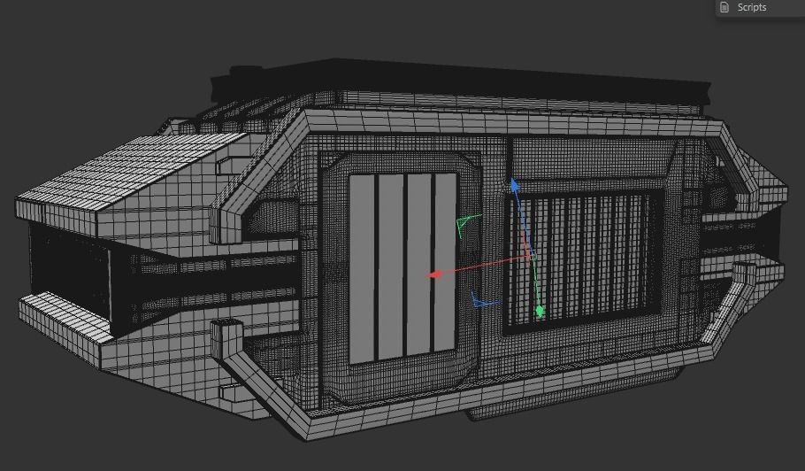 The Train in Cyberpunk style 3D model_3