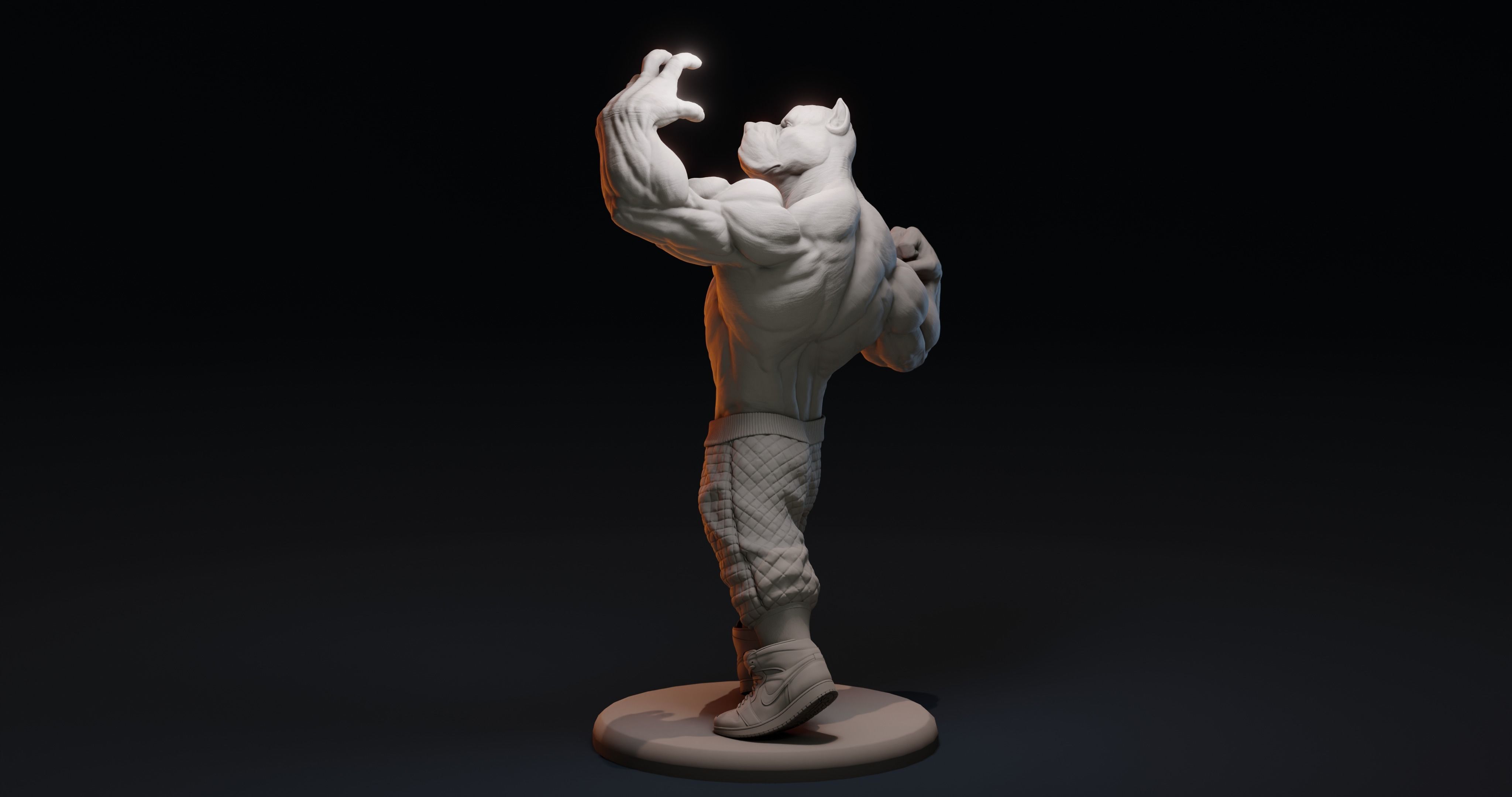 PITBULL UNWAVERING STRENGTH 3D print model_25