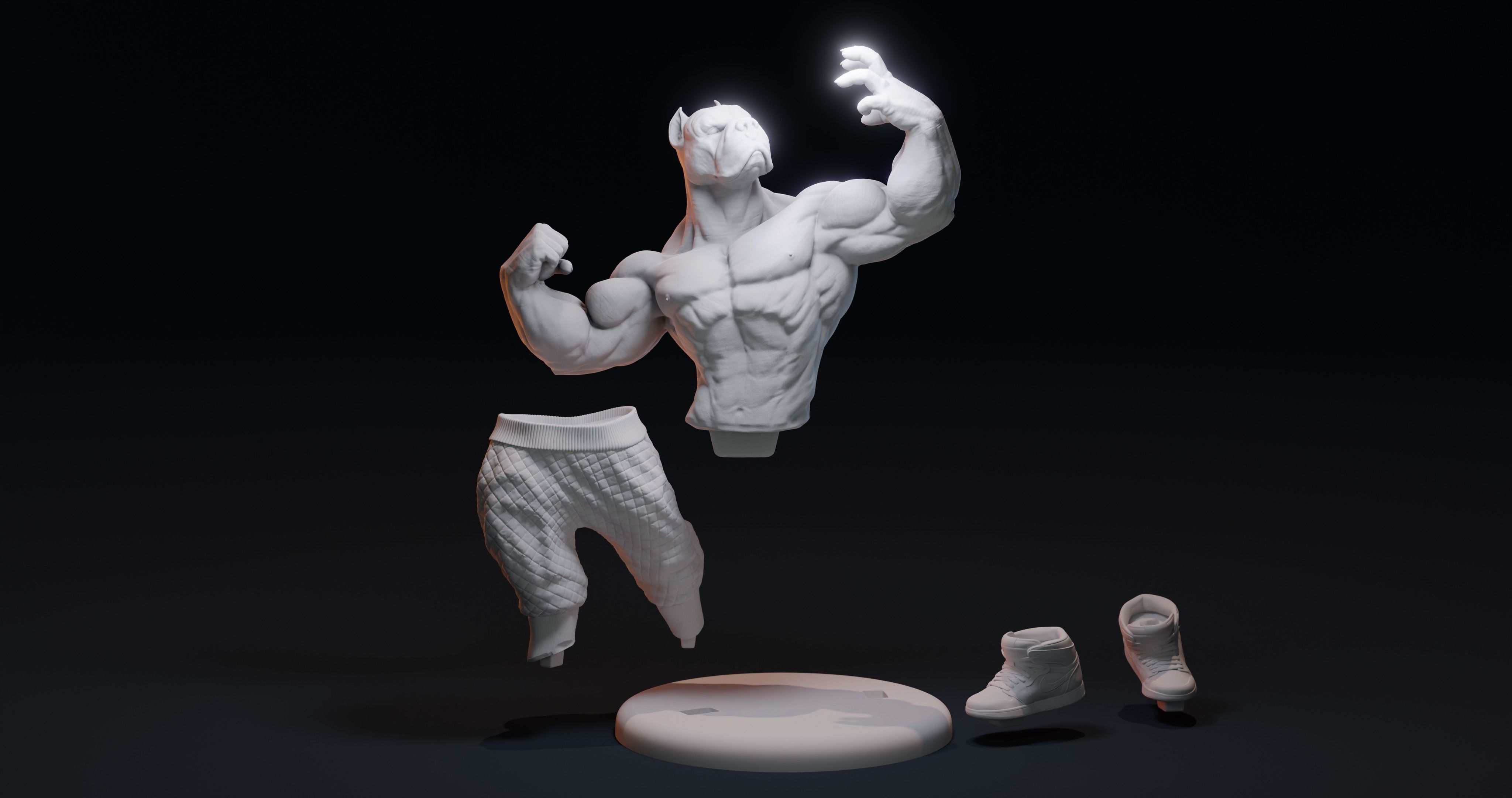 PITBULL UNWAVERING STRENGTH 3D print model_37
