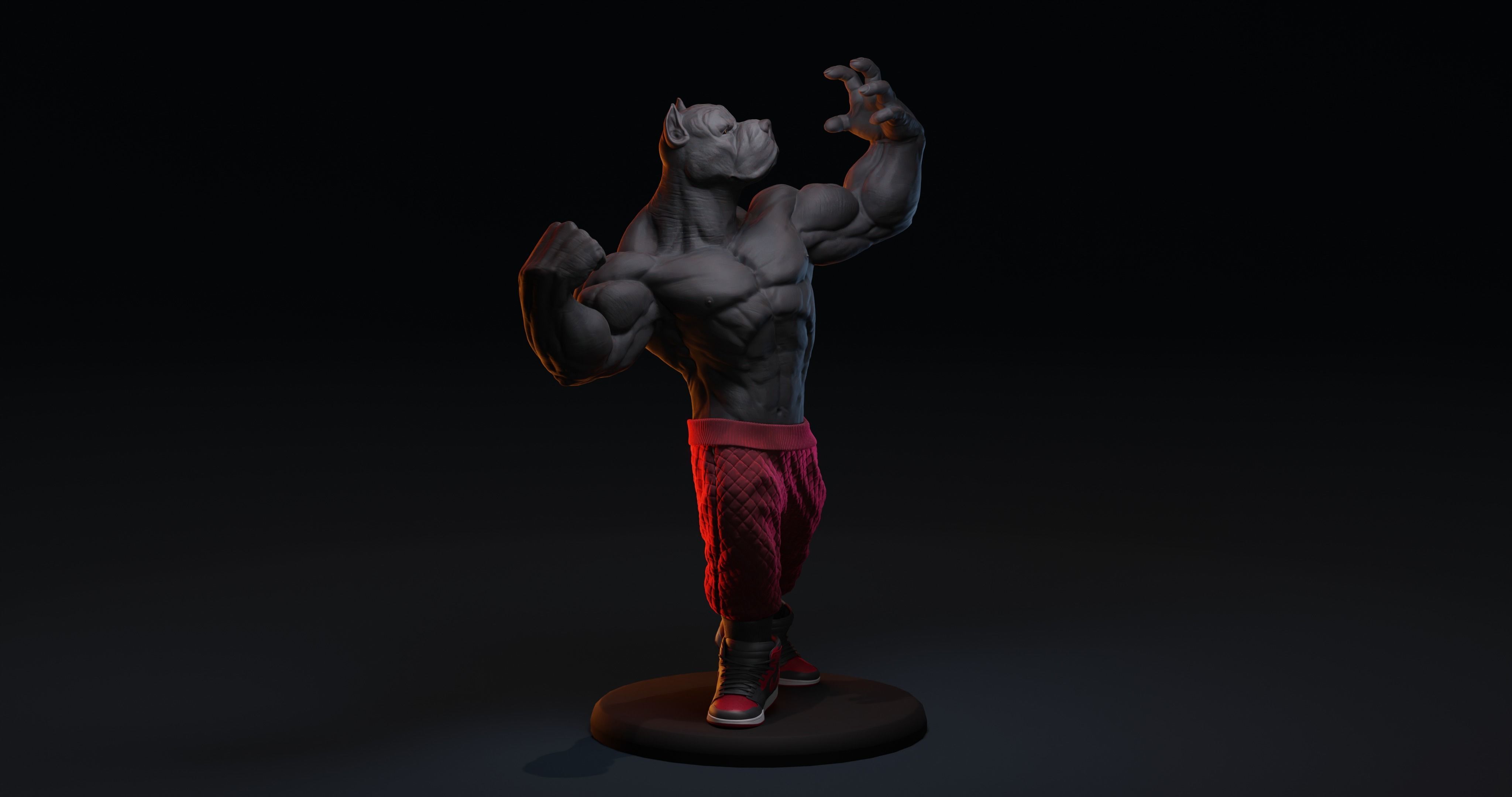 PITBULL UNWAVERING STRENGTH 3D print model_31