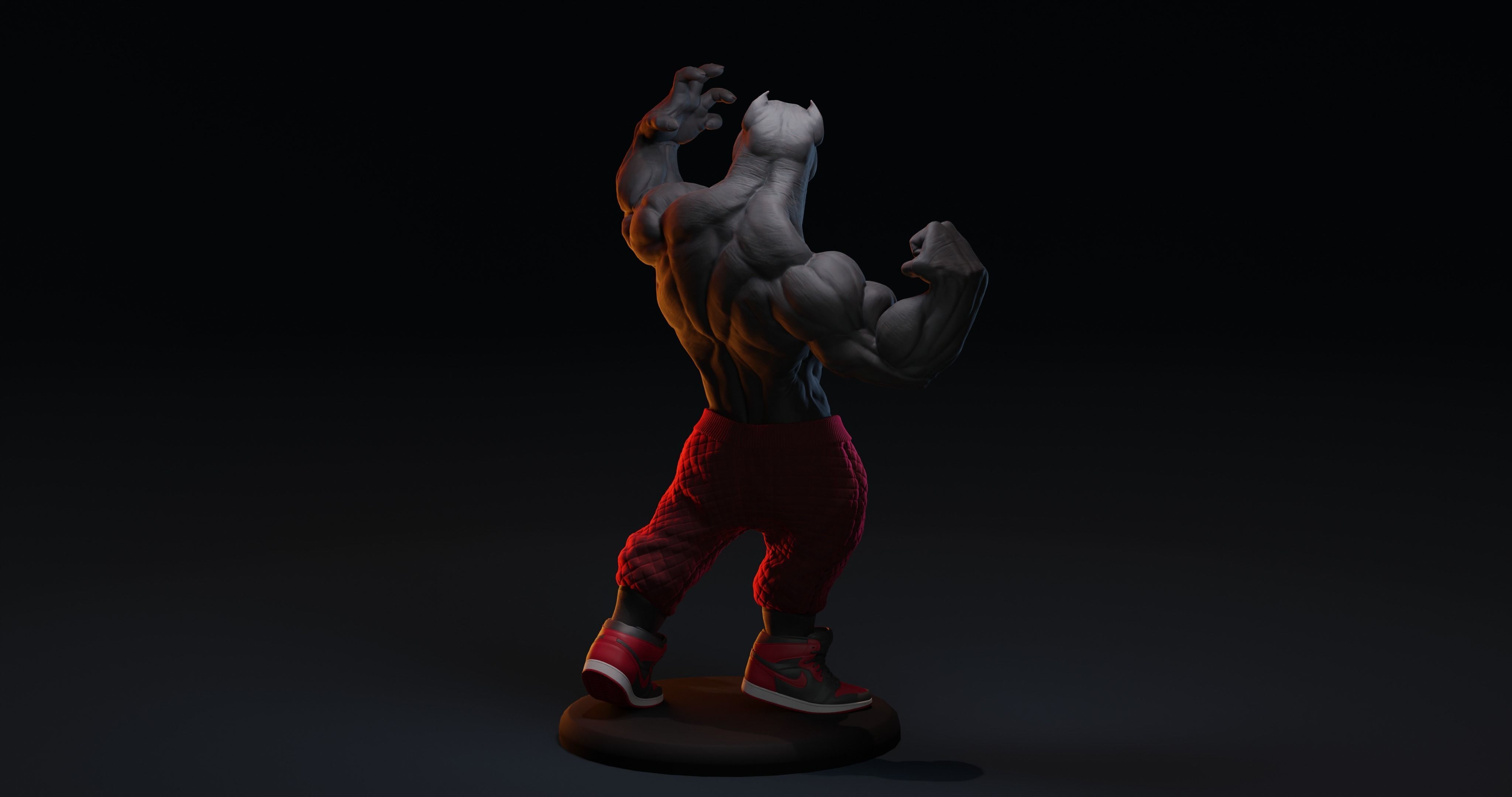 PITBULL UNWAVERING STRENGTH 3D print model_36