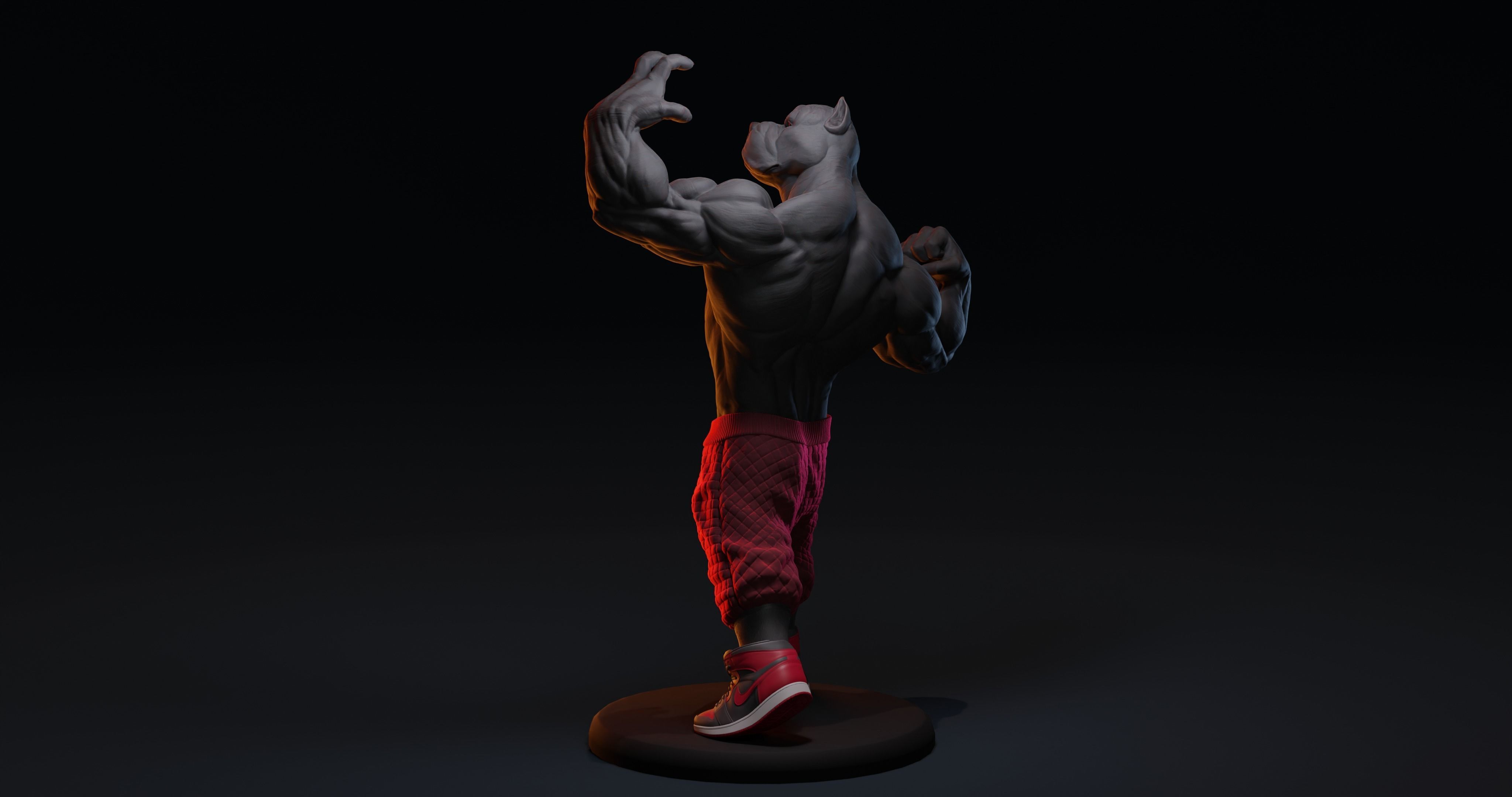 PITBULL UNWAVERING STRENGTH 3D print model_5
