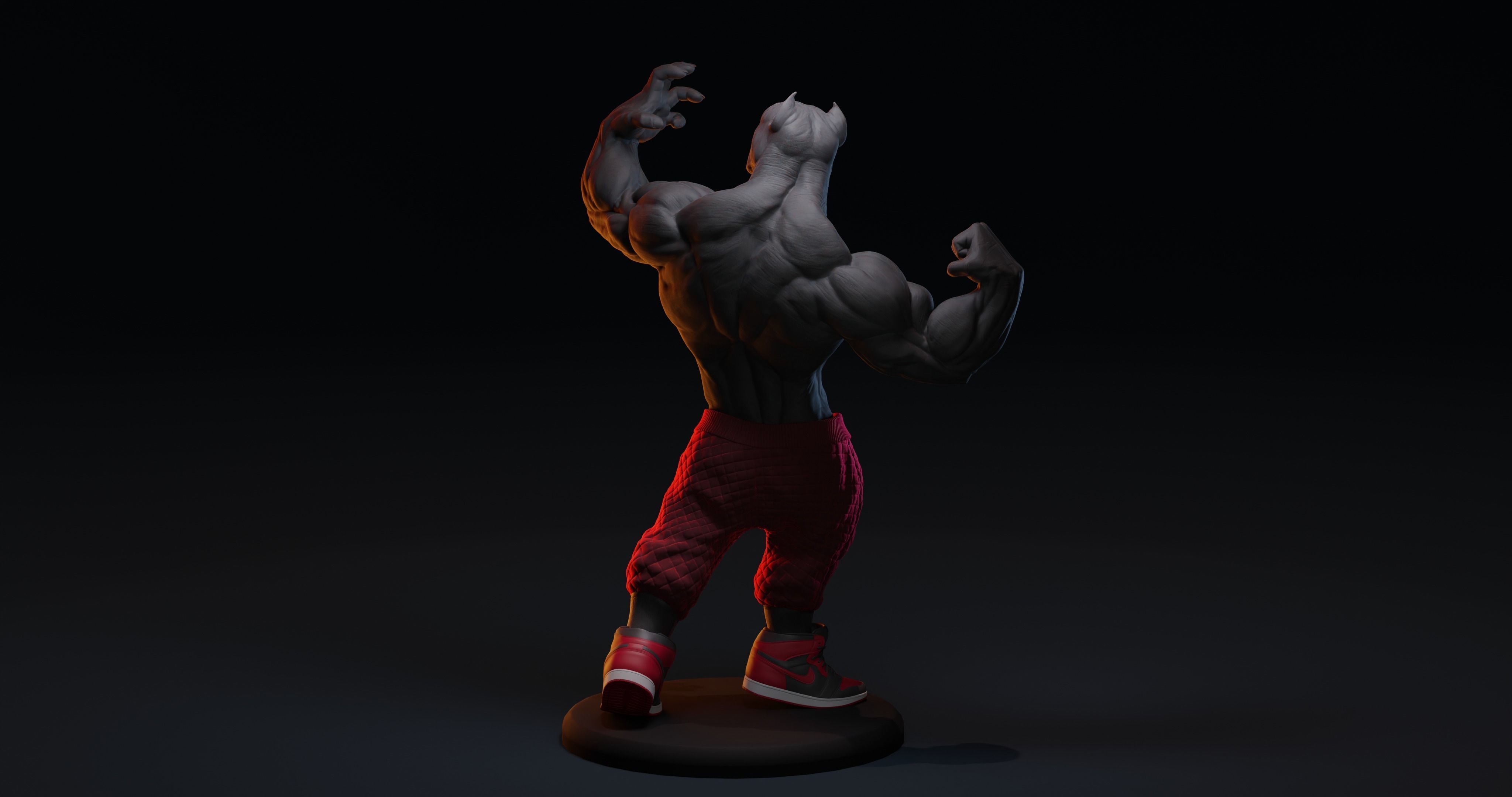 PITBULL UNWAVERING STRENGTH 3D print model_1
