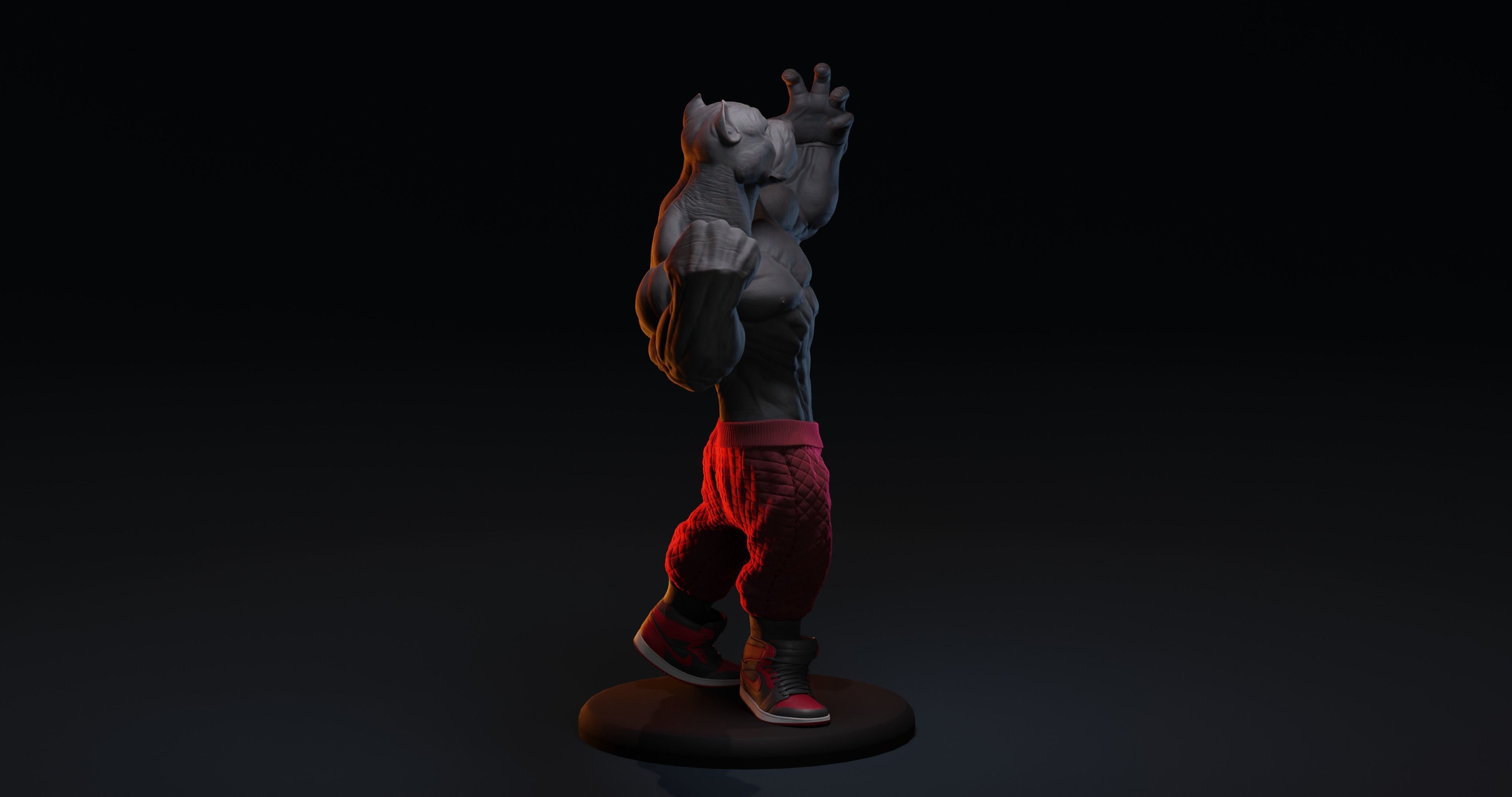 PITBULL UNWAVERING STRENGTH 3D print model_33