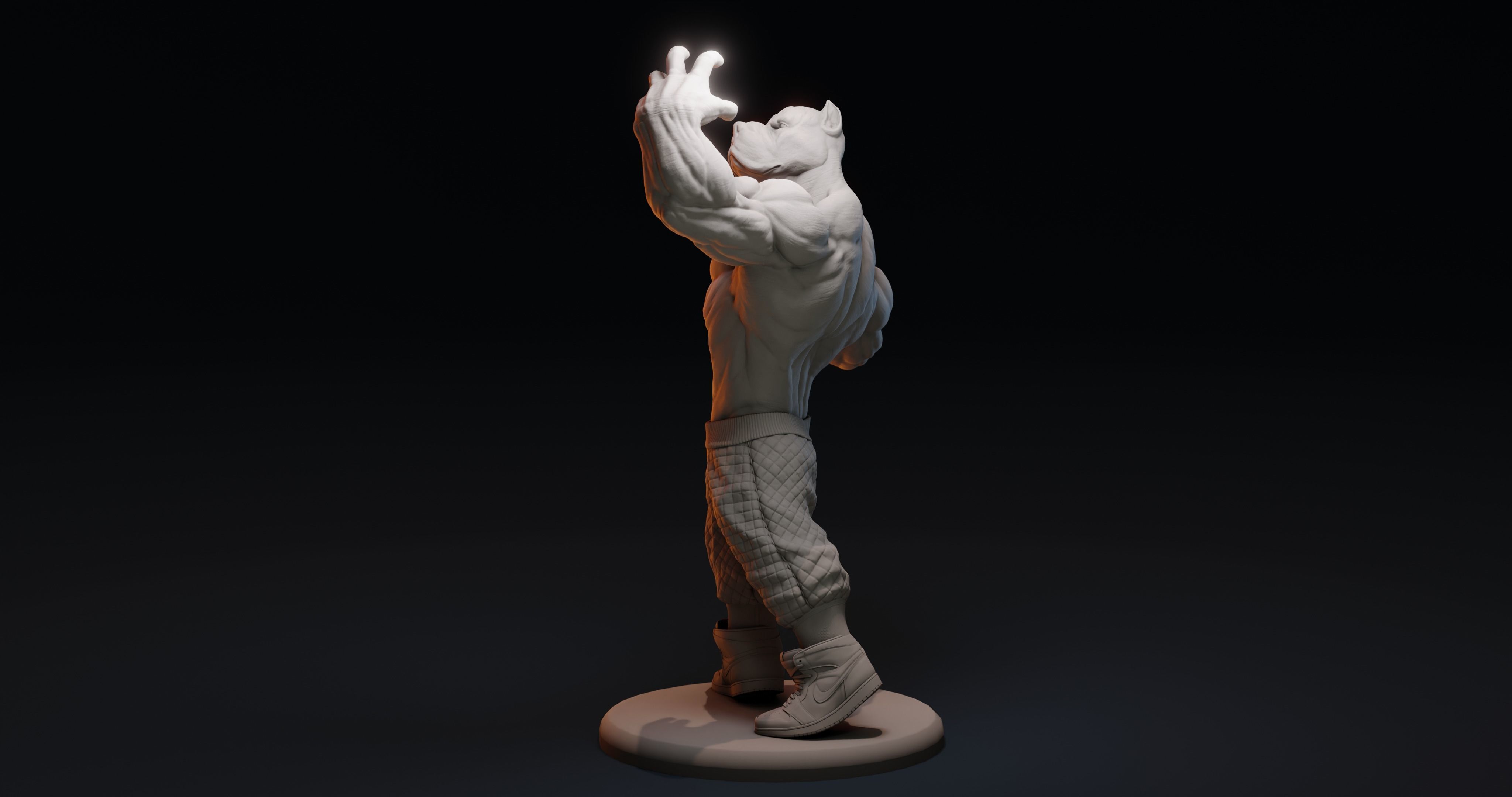 PITBULL UNWAVERING STRENGTH 3D print model_26