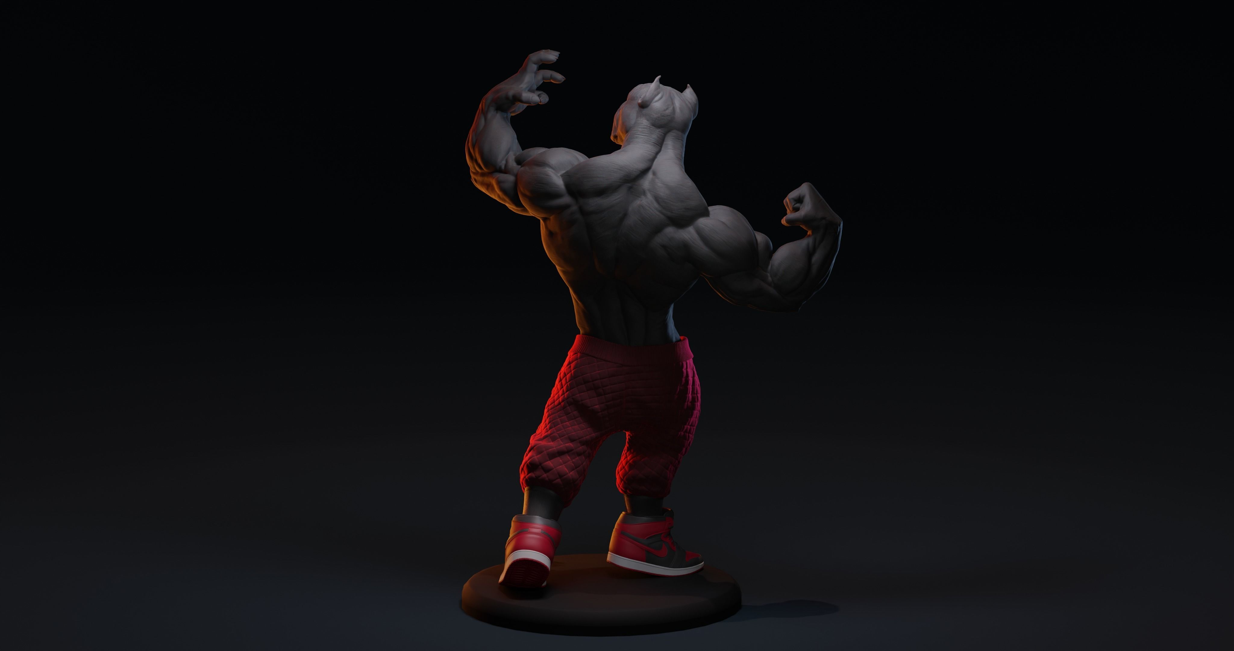 PITBULL UNWAVERING STRENGTH 3D print model_2