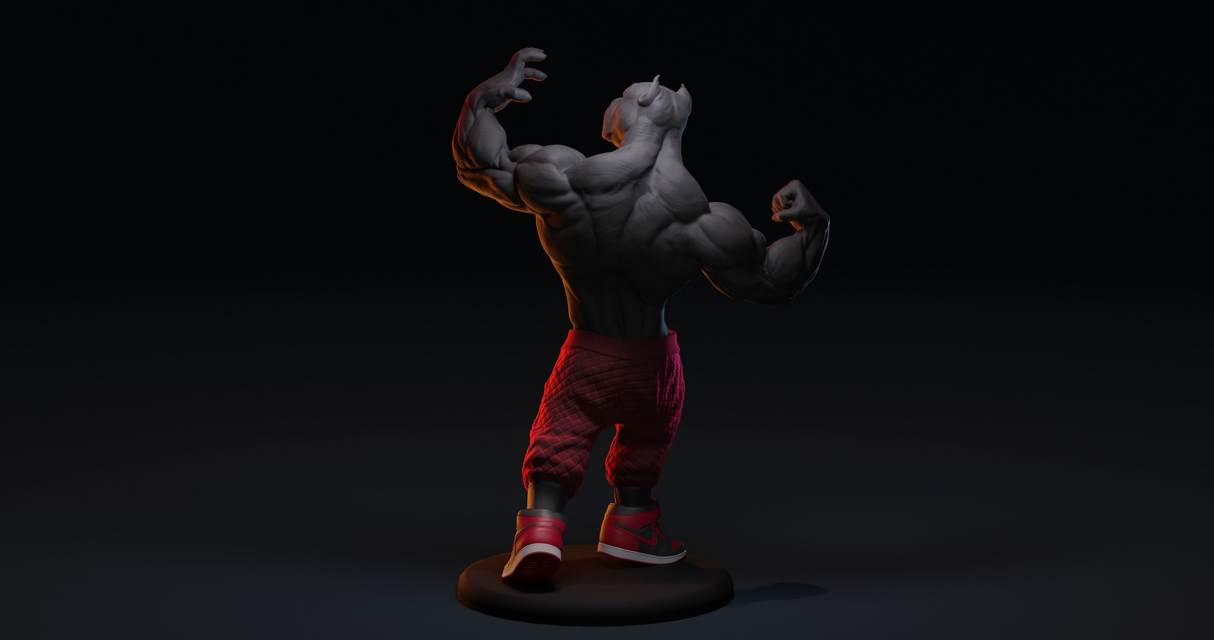 PITBULL UNWAVERING STRENGTH 3D print model_3