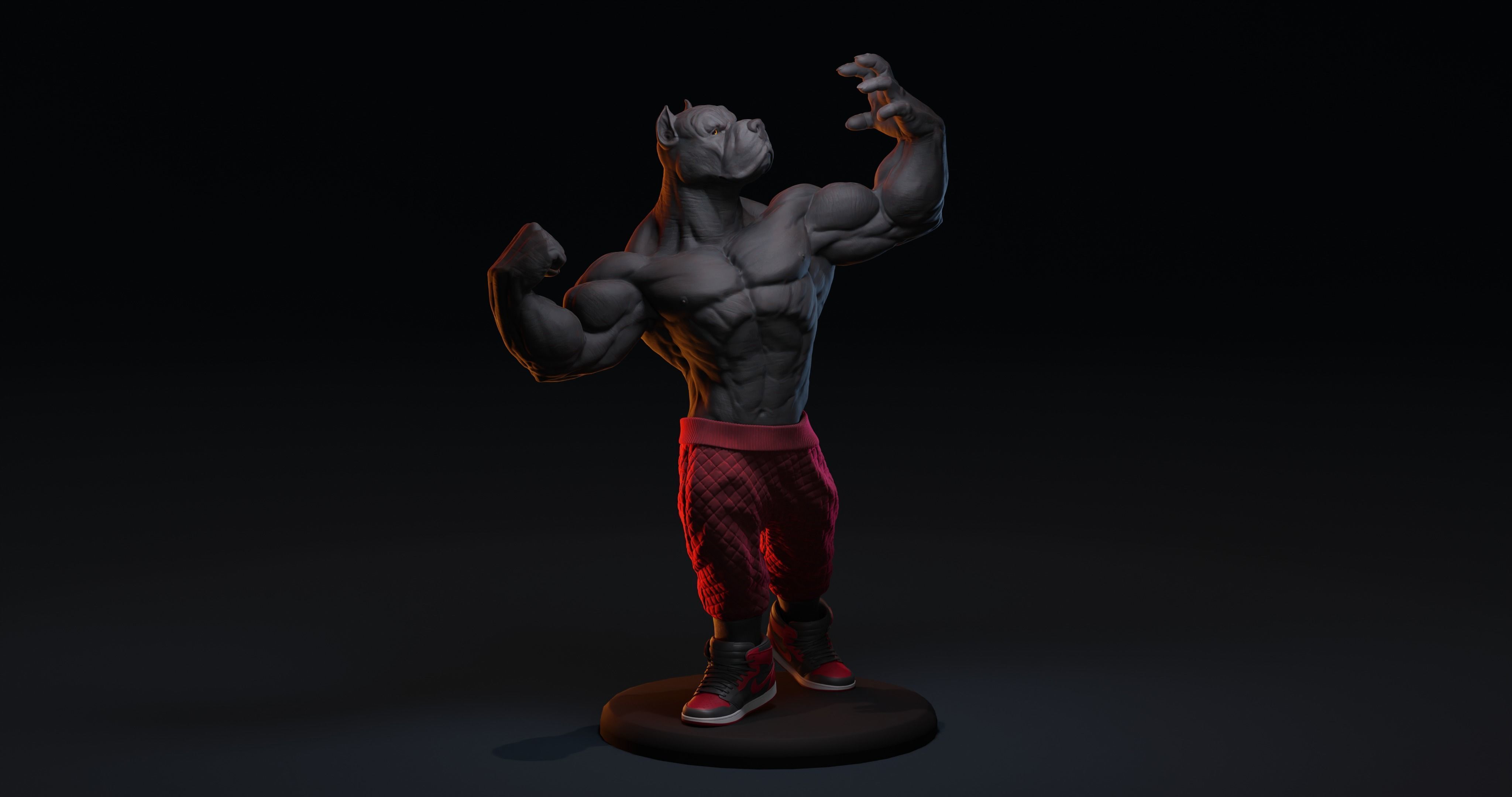 PITBULL UNWAVERING STRENGTH 3D print model_21