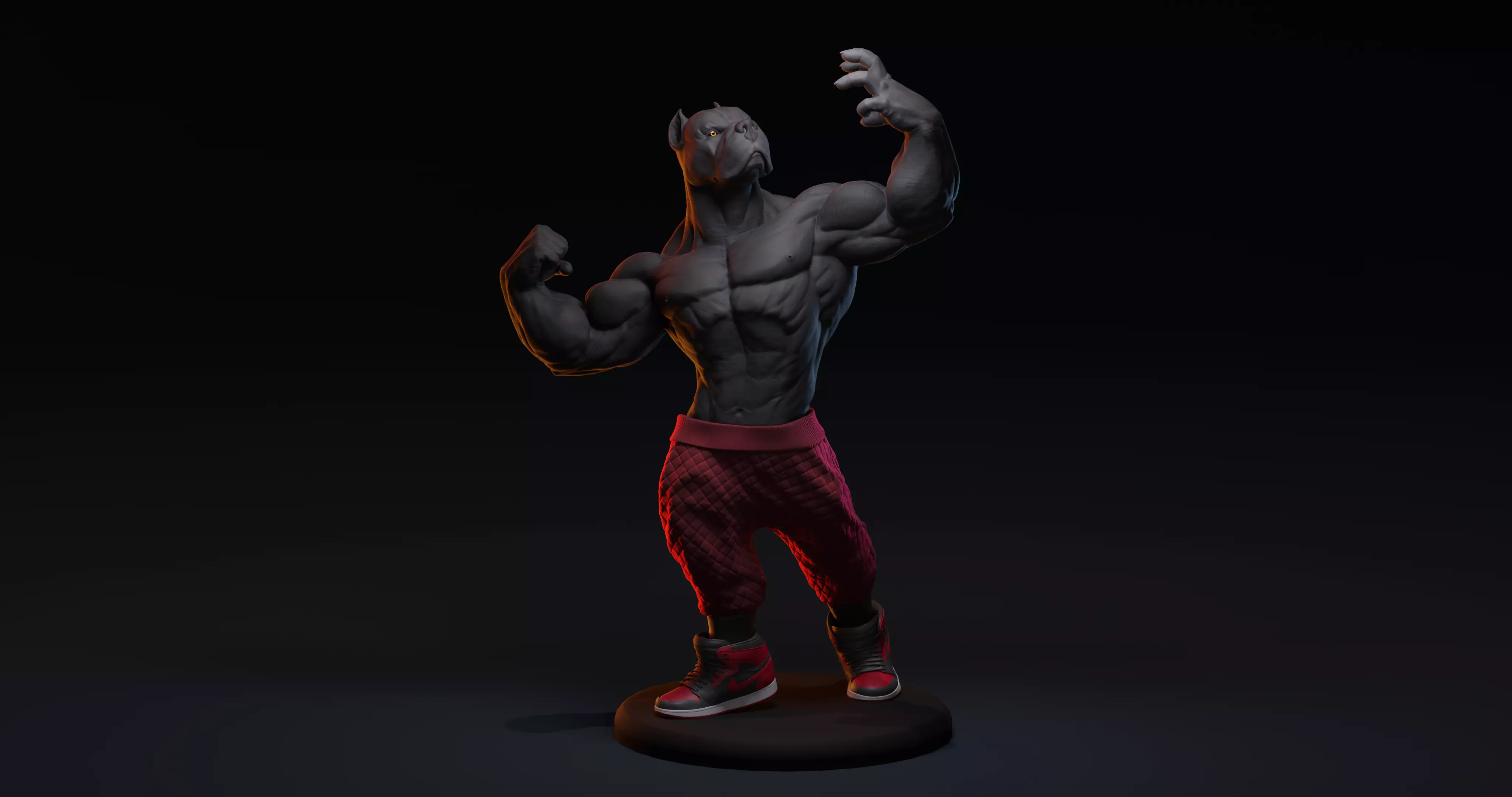 PITBULL UNWAVERING STRENGTH 3D print model_0