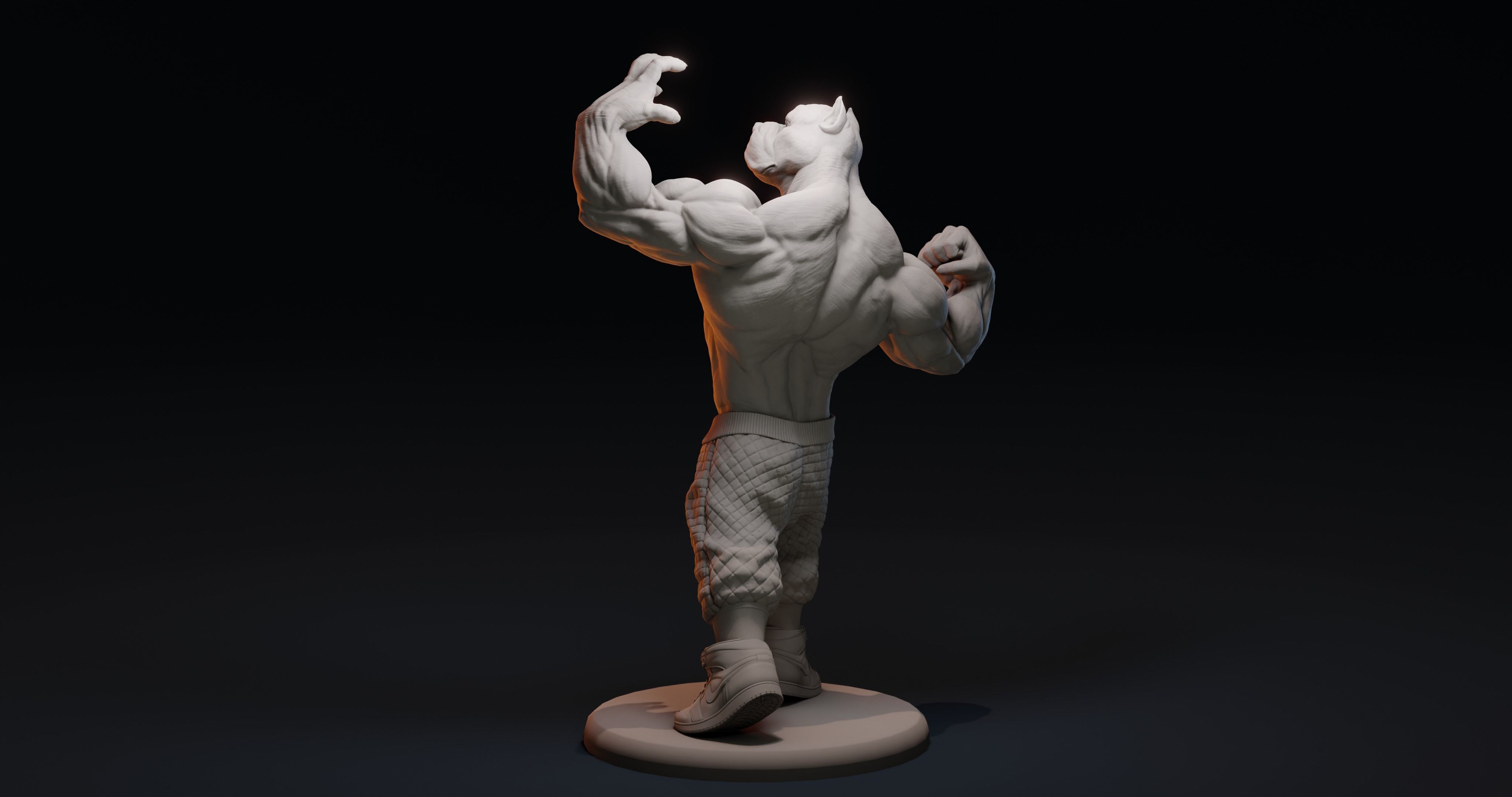 PITBULL UNWAVERING STRENGTH 3D print model_24