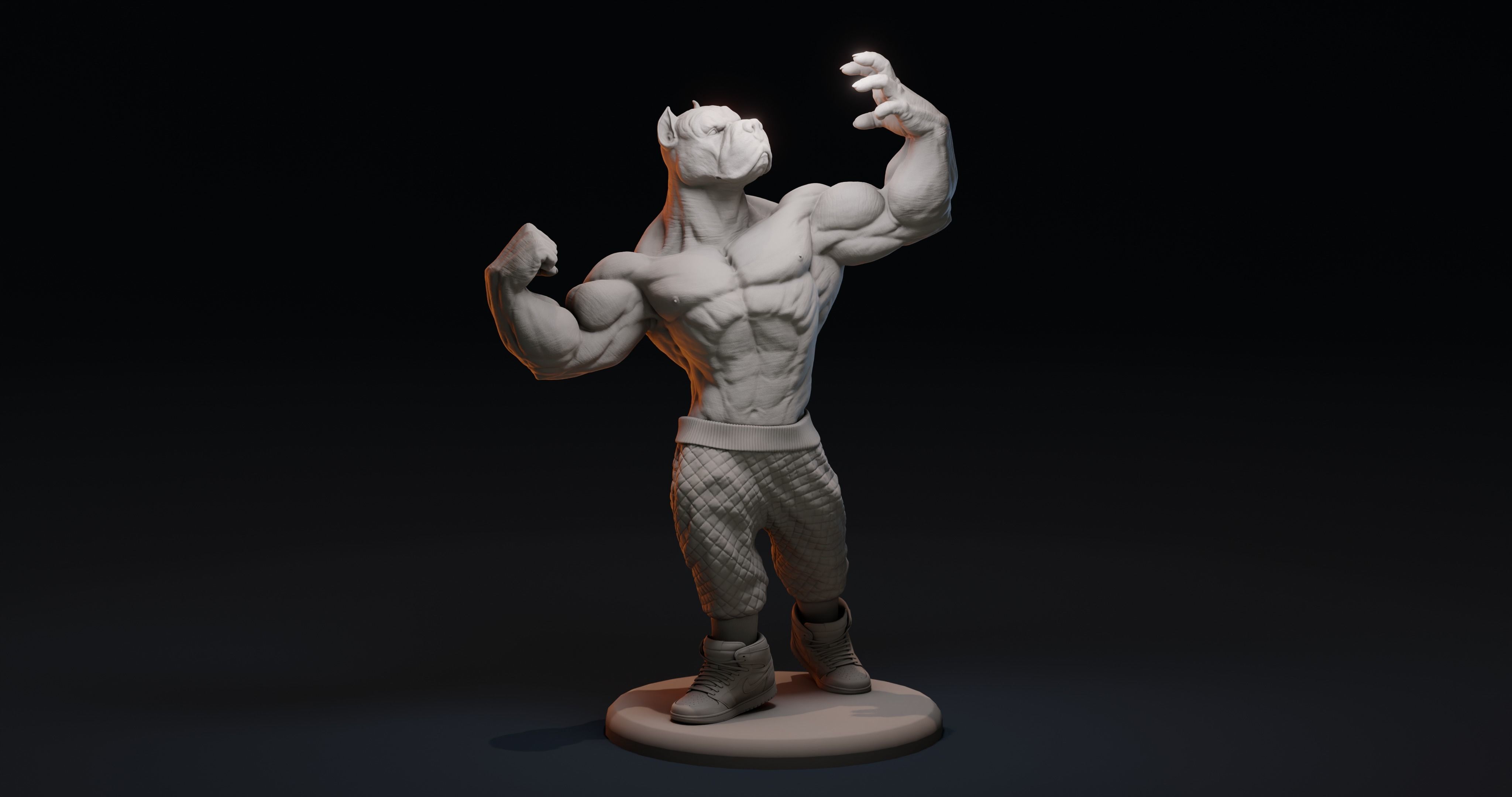 PITBULL UNWAVERING STRENGTH 3D print model_13