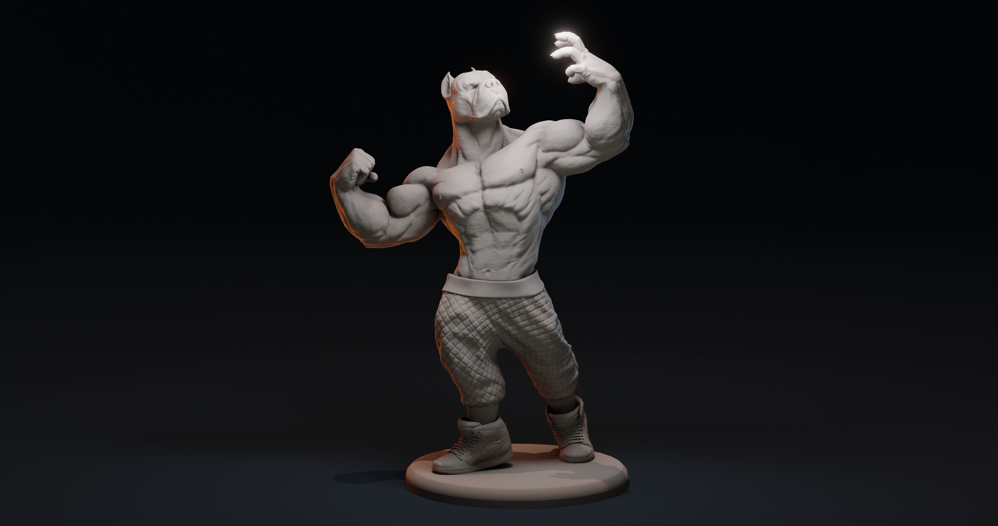 PITBULL UNWAVERING STRENGTH 3D print model_12