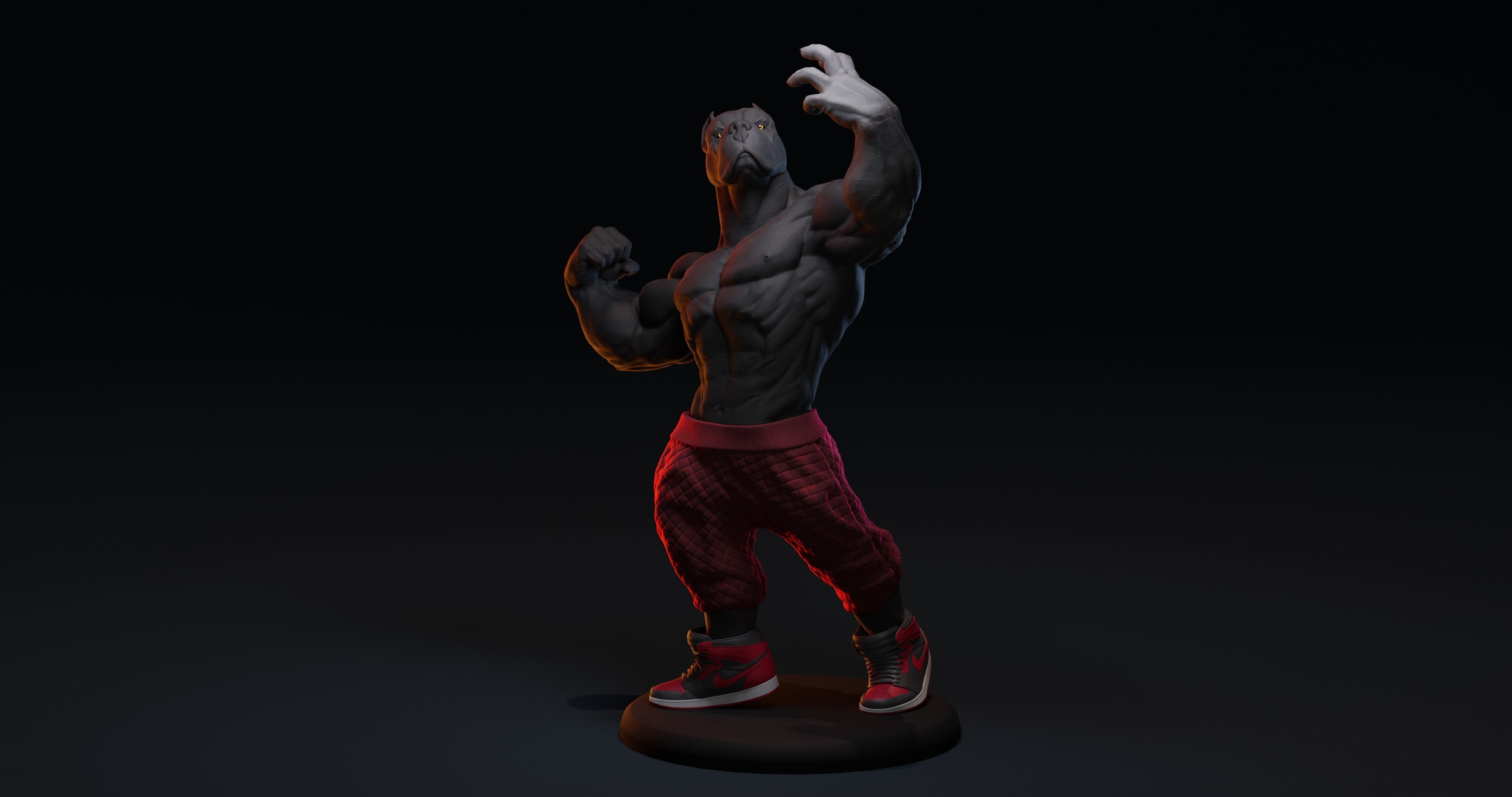 PITBULL UNWAVERING STRENGTH 3D print model_10