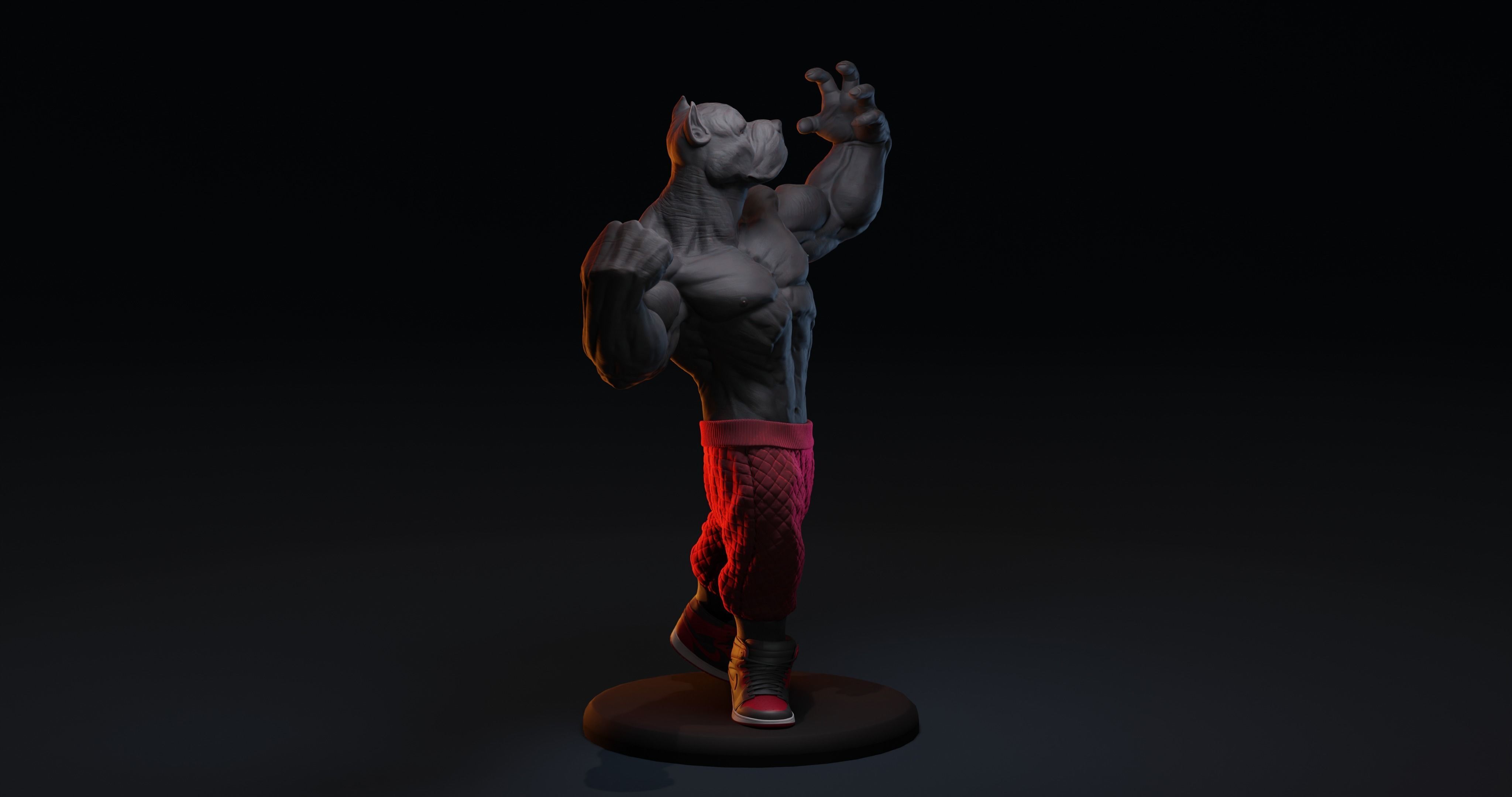 PITBULL UNWAVERING STRENGTH 3D print model_32