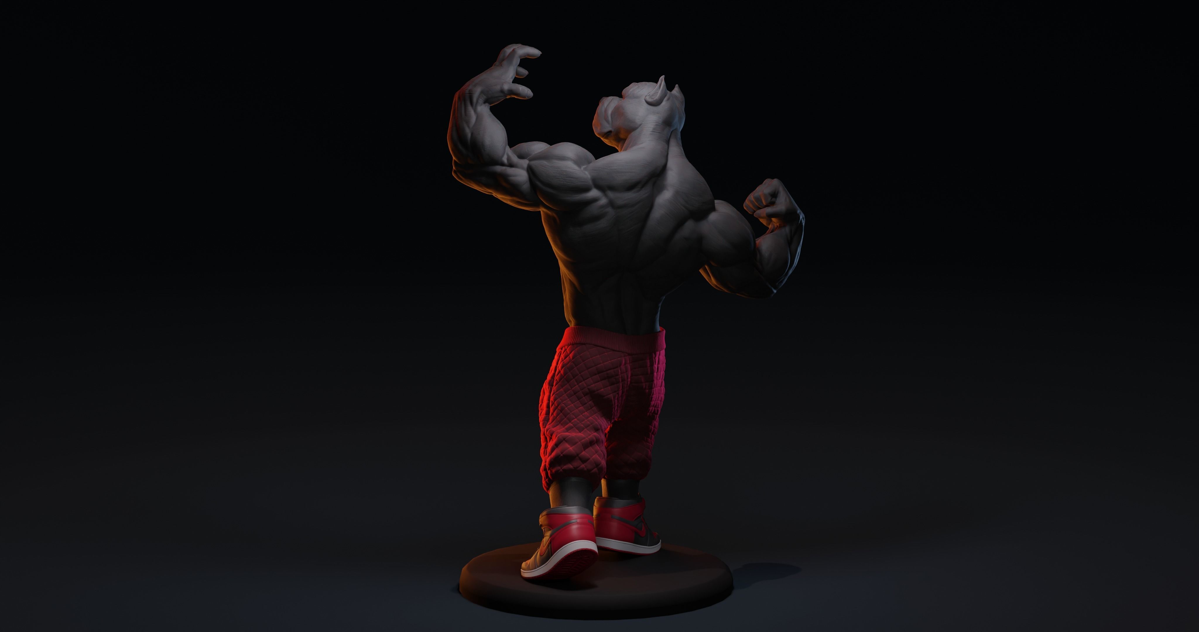 PITBULL UNWAVERING STRENGTH 3D print model_4