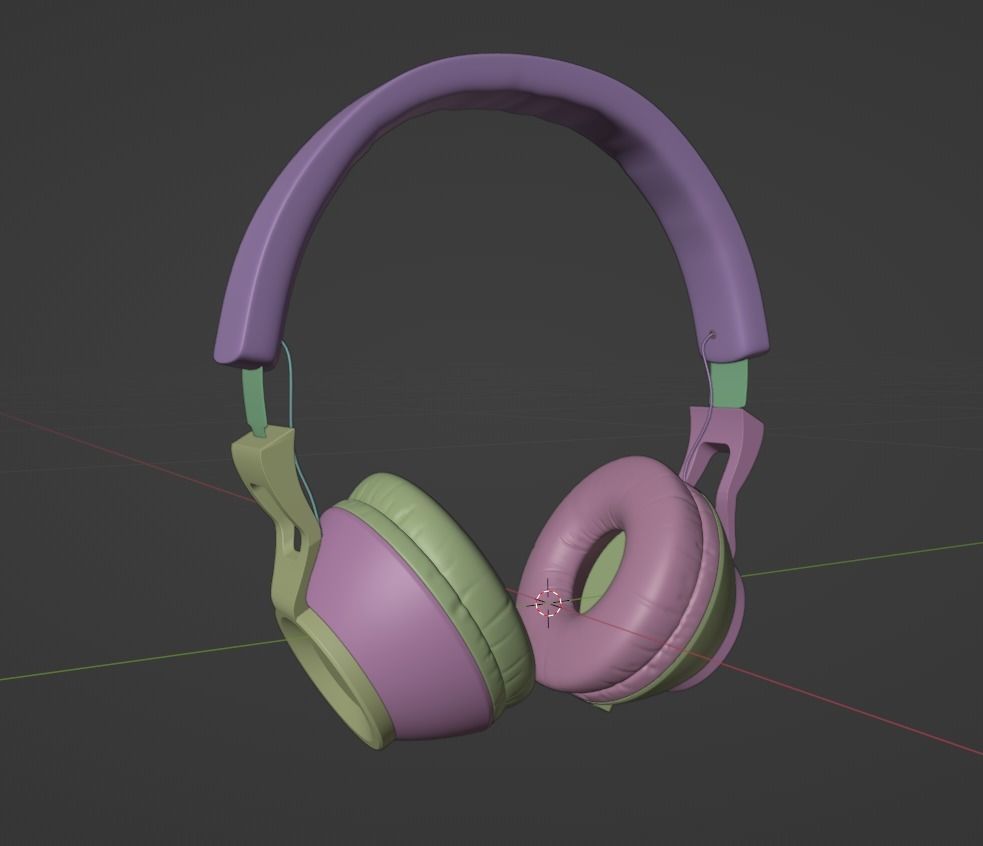 Headphones BLOW Low-poly 3D model_6