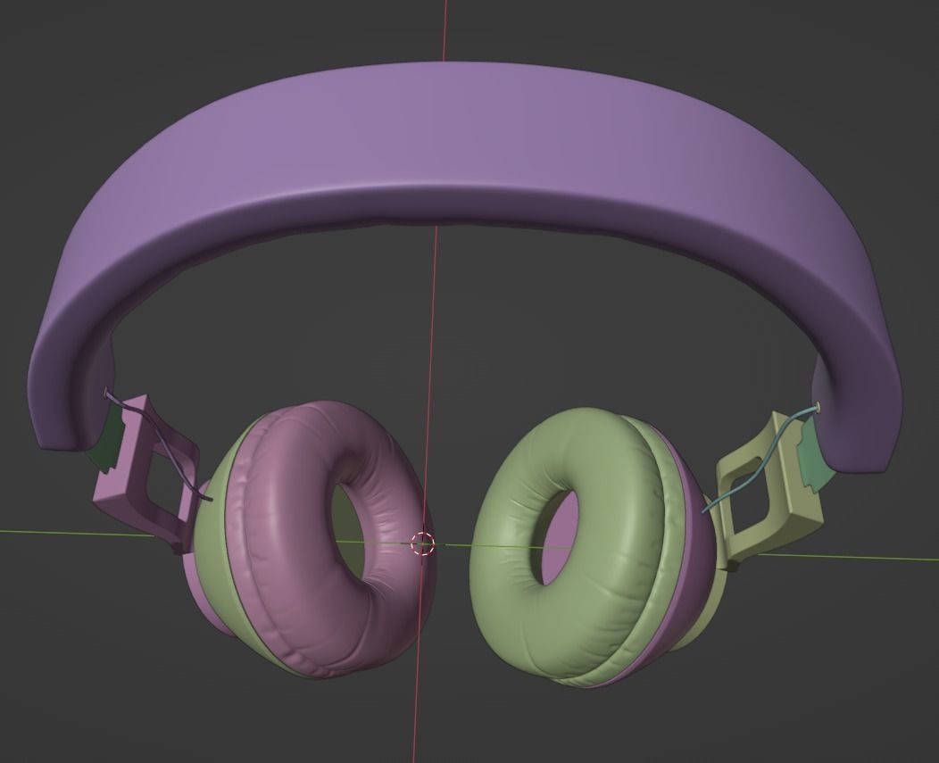 Headphones BLOW Low-poly 3D model_7