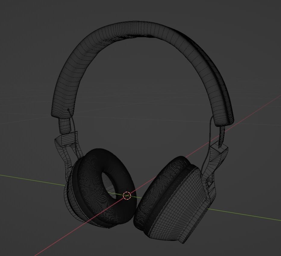 Headphones BLOW Low-poly 3D model_8