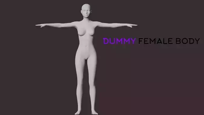 Female body dummy - Low-poly 3D model Free low-poly 3D model