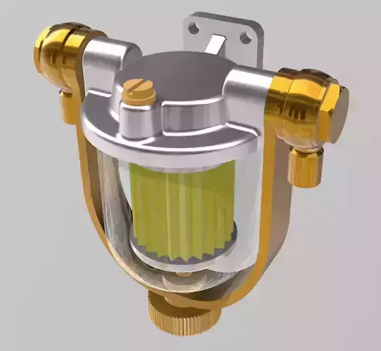 VINTAGE FUEL FILTER FOR VINTAGE SCALE AUTO MODELS 3D print model