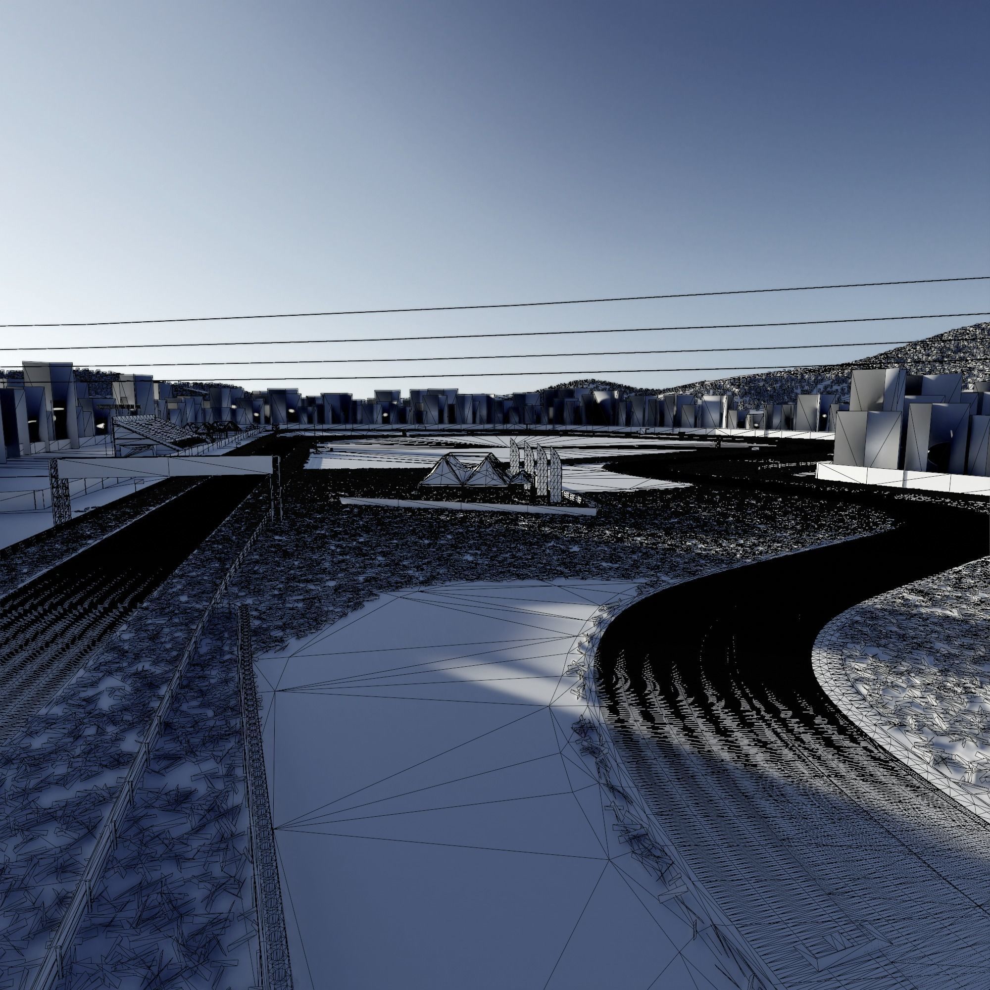 Magione Circuit Italy Low-poly 3D model_15