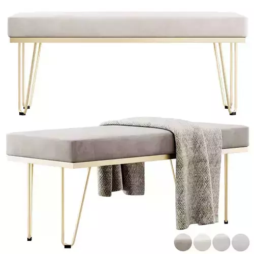 Modern bench by Iconic Home 