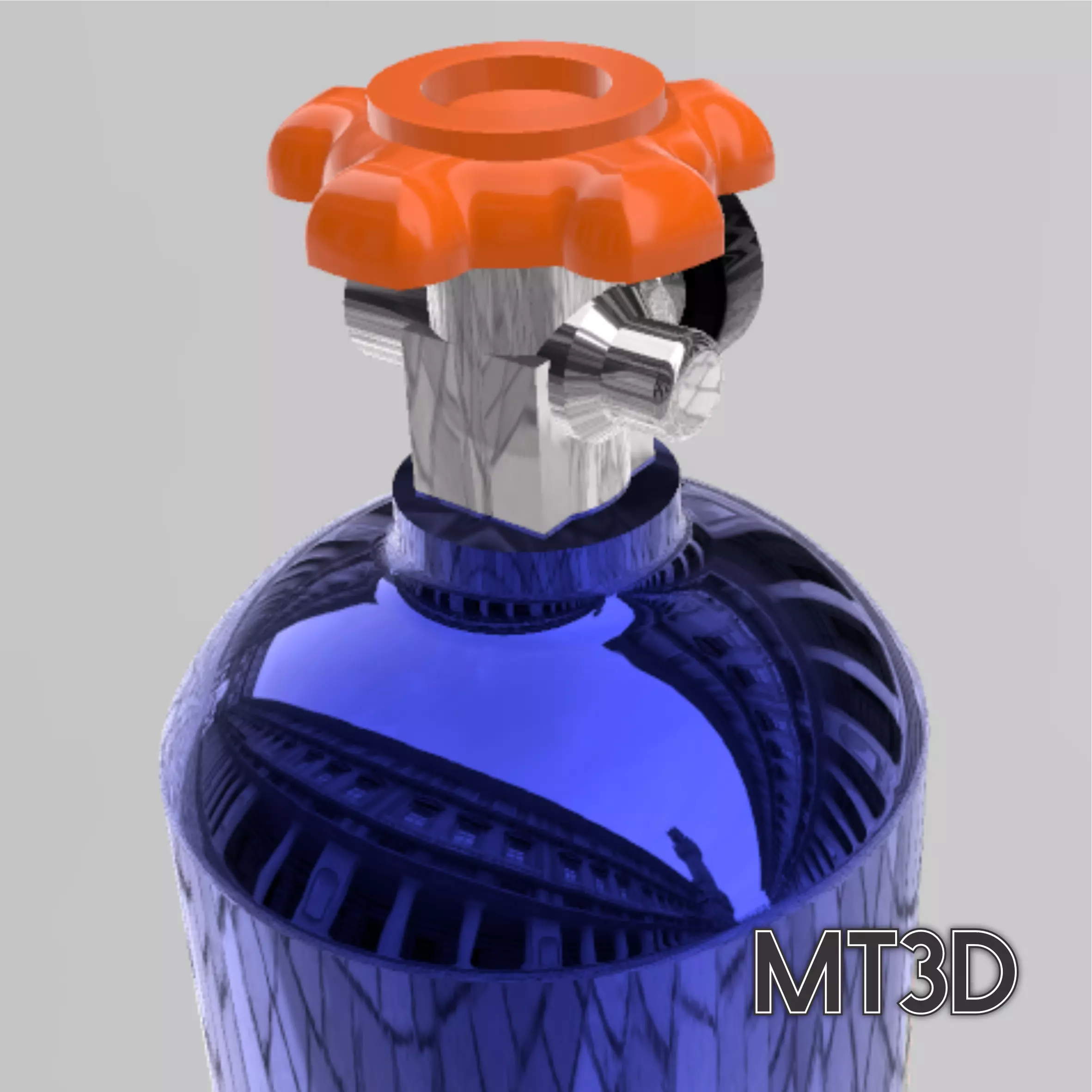 FREE NITROUS BOTTLE WITH DECAL FILES VARIOUS SCALES Free 3D print model