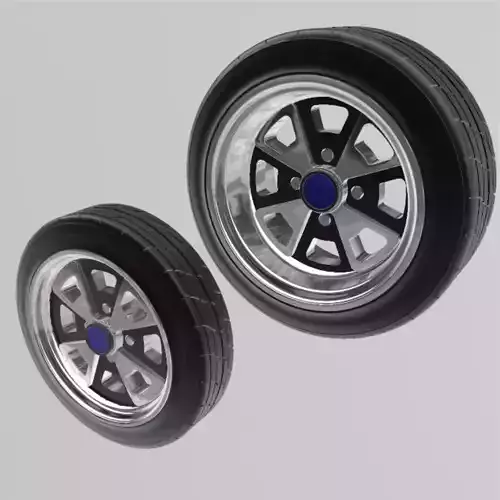 PORSCHE 914 WHEEL AND TIRE FOR 1 24 SCALE AUTO 3D print model