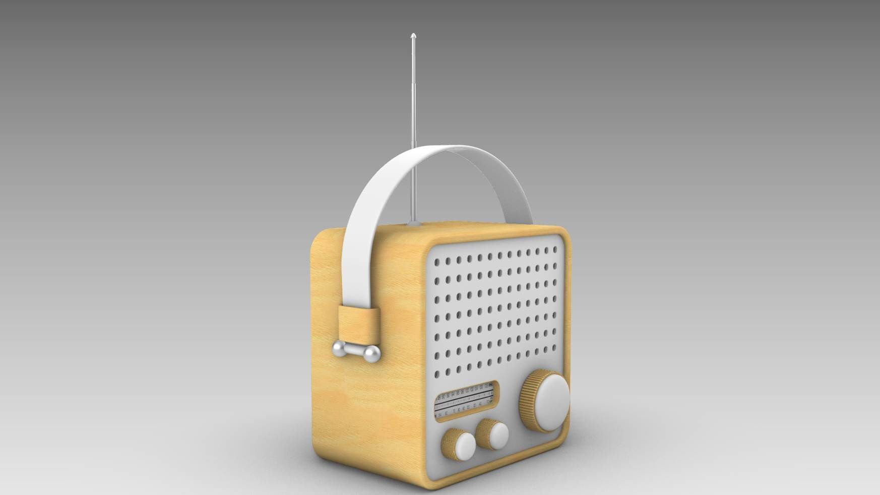 Minimal Radio 002 3D model_4