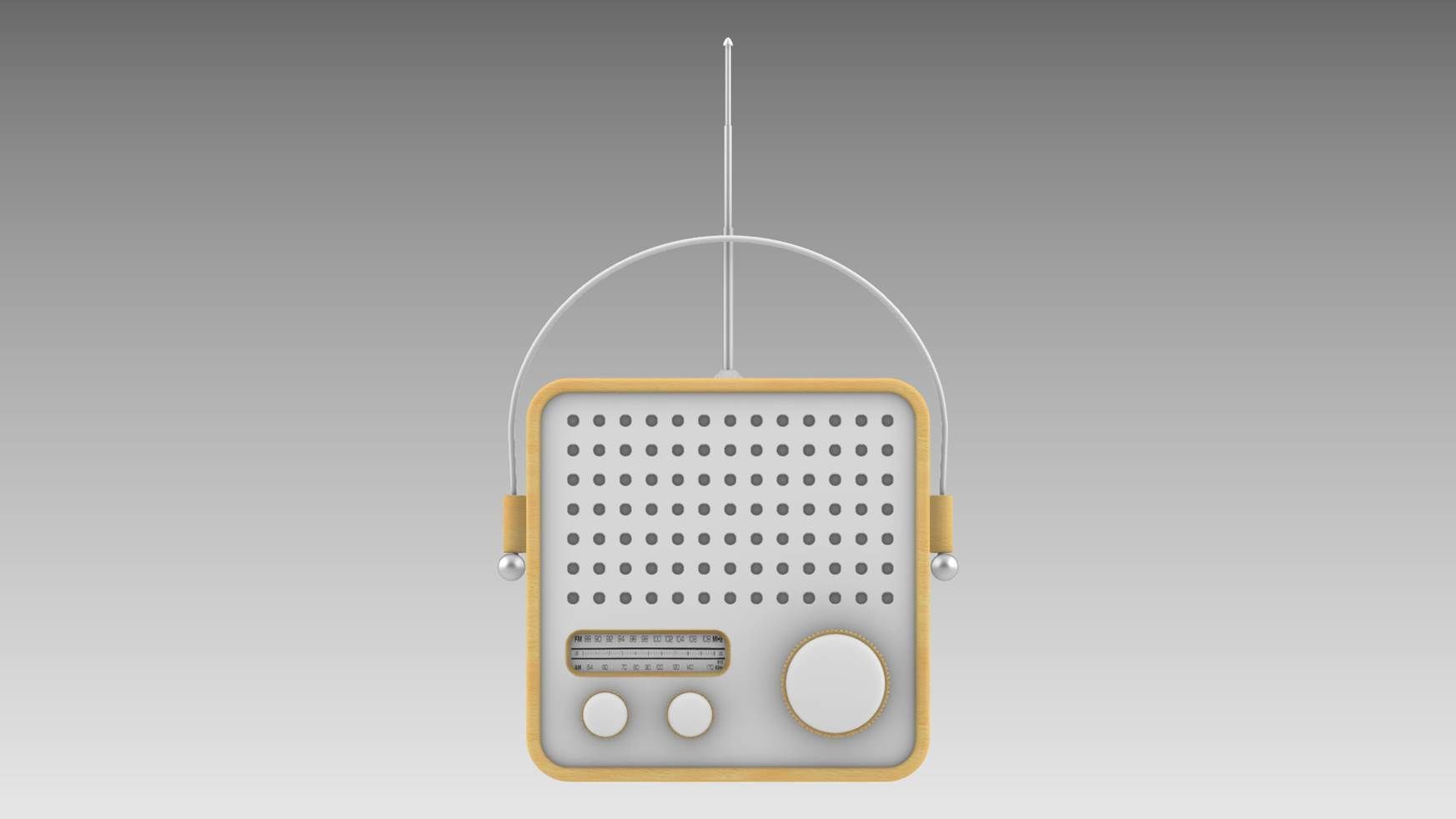 Minimal Radio 002 3D model_3