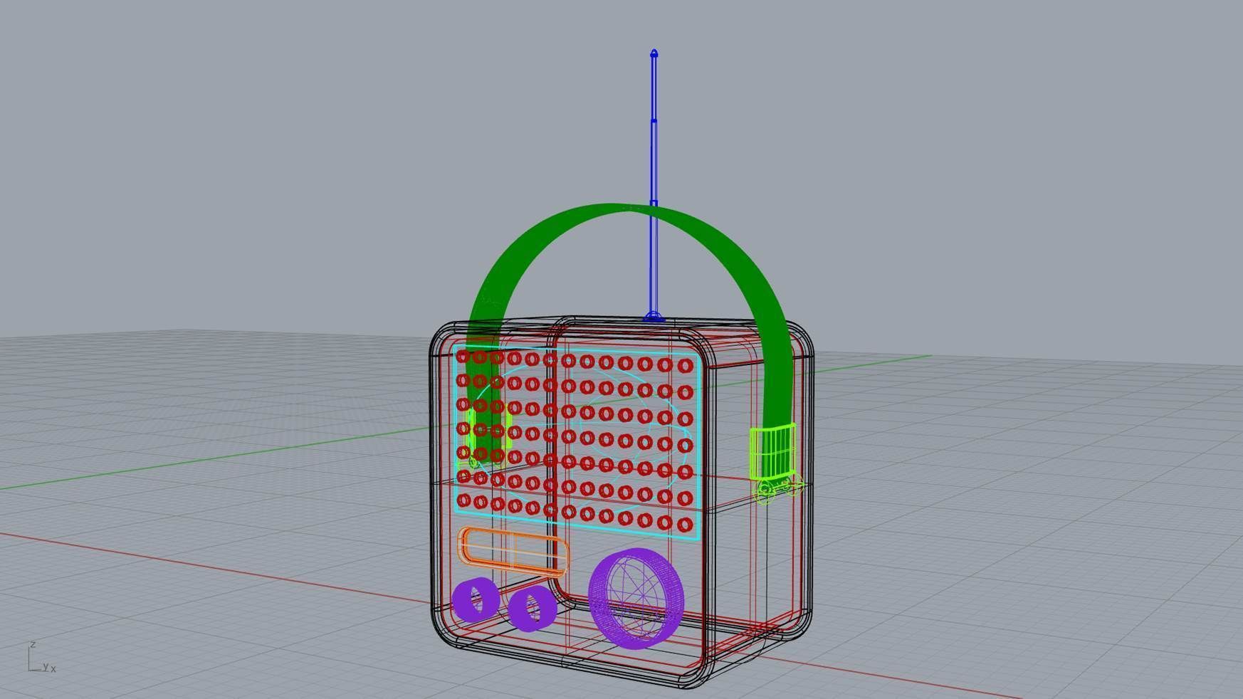 Minimal Radio 002 3D model_9