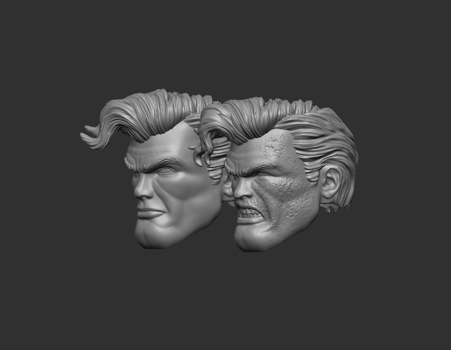 Superman TDKR - Headsculpt for Action Figures 3D print model_2