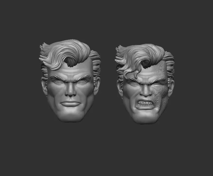 Superman TDKR - Headsculpt for Action Figures 3D print model_0