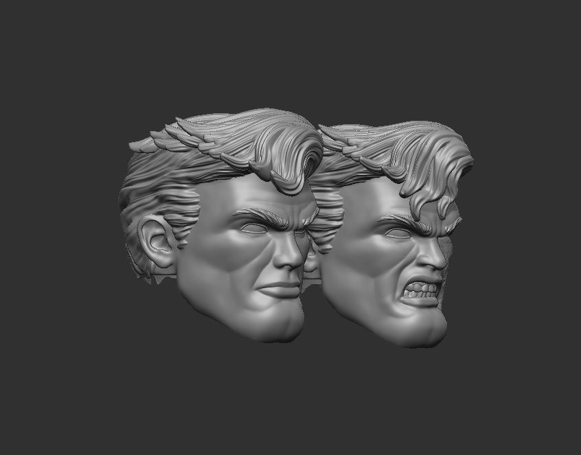 Superman TDKR - Headsculpt for Action Figures 3D print model_1