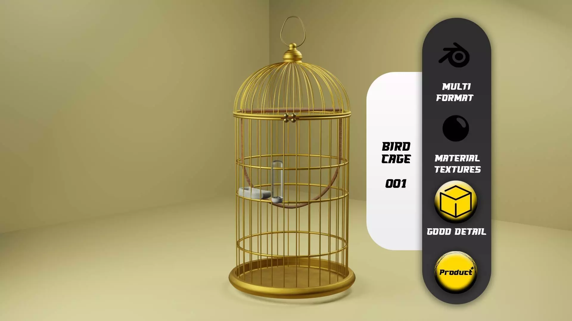 Bird Cage 001 3D model