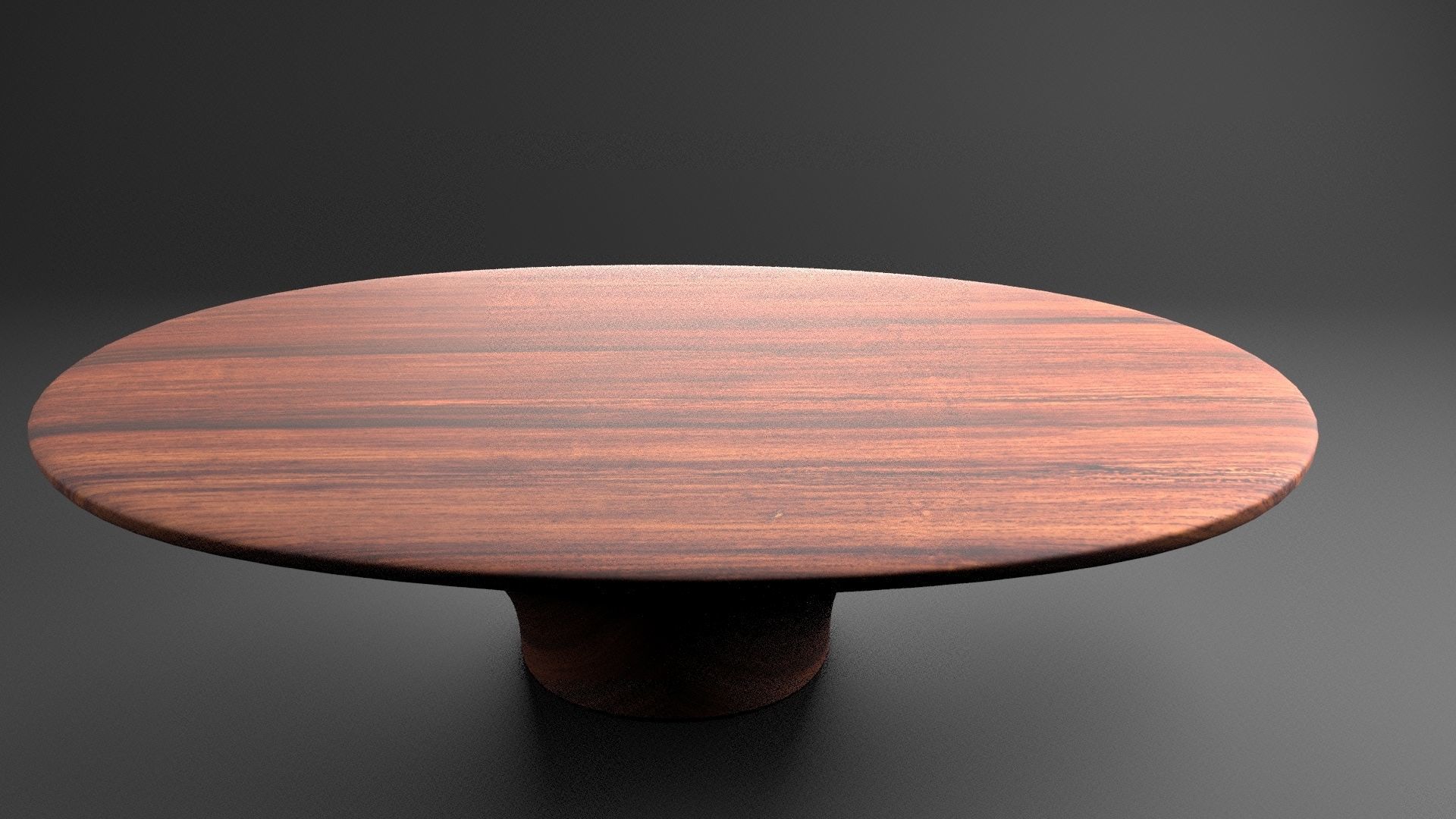 futuristic  wooden dining table Free 3D model_2