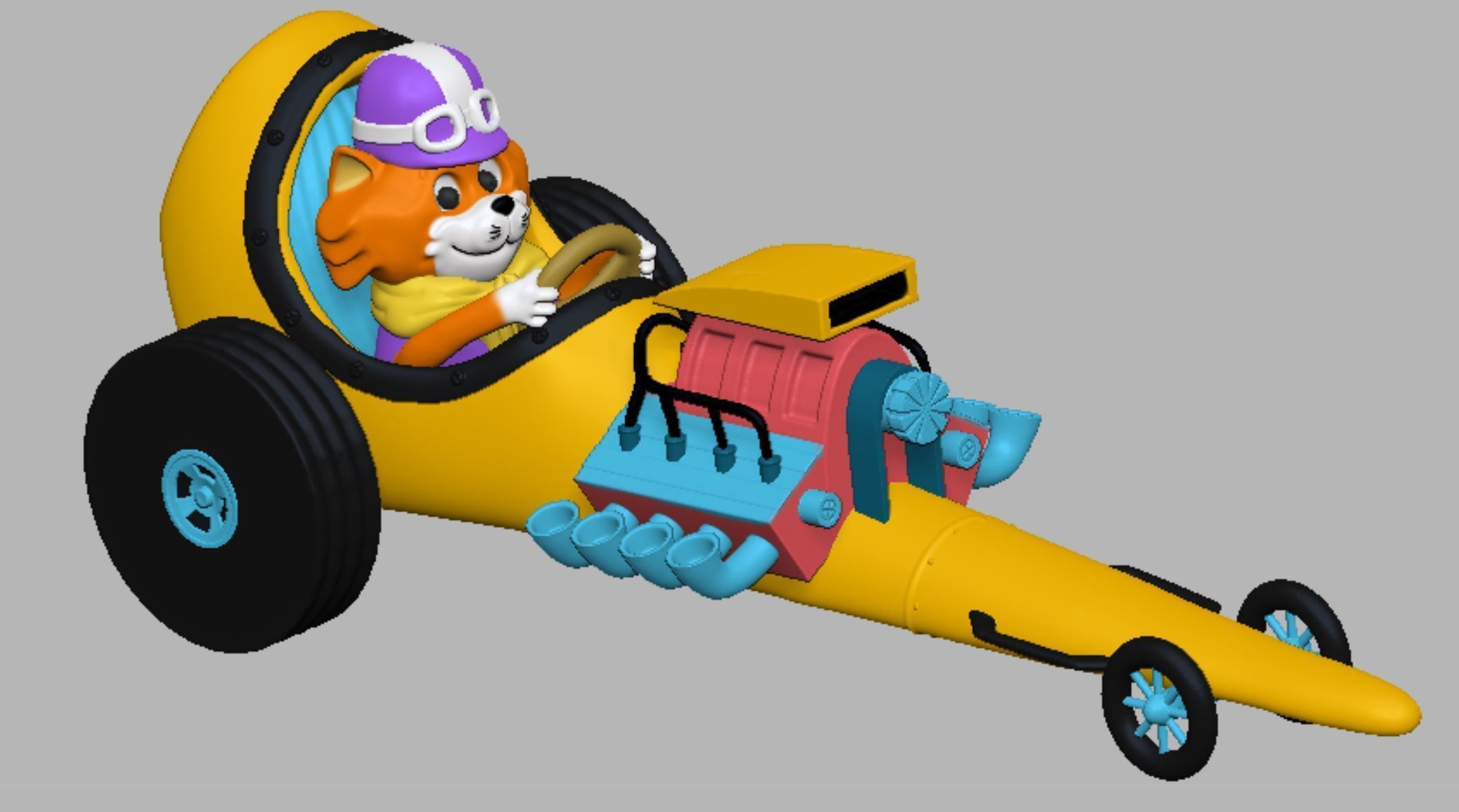 Motormouse and Autocat 3D print model_5