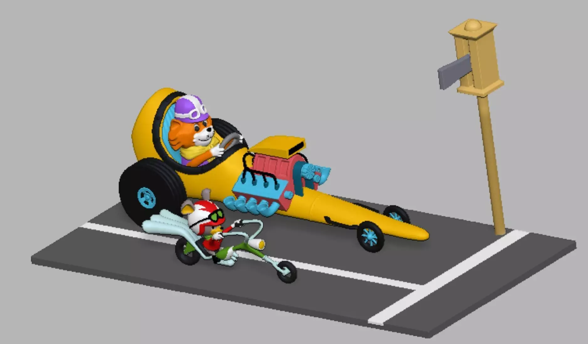 Motormouse and Autocat 3D print model_0