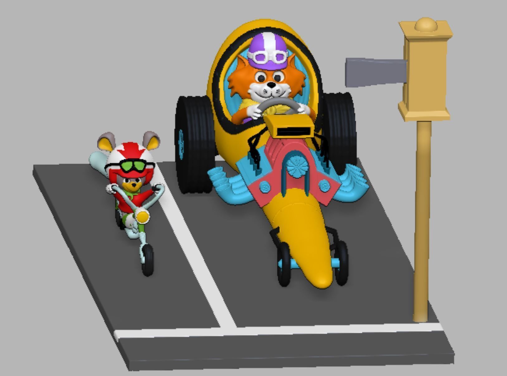 Motormouse and Autocat 3D print model_1