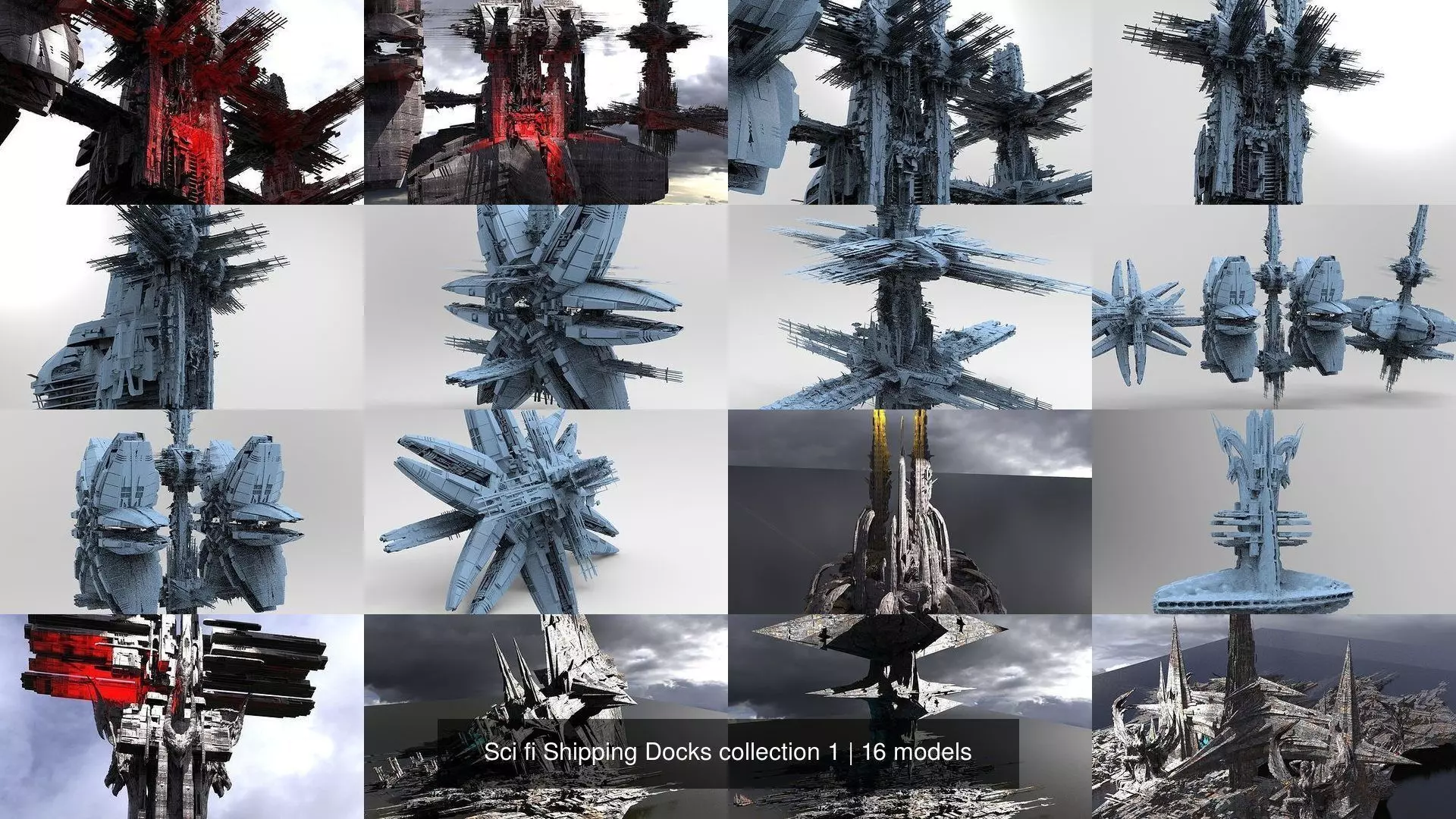 Sci fi Shipping Docks collection 1 _0
