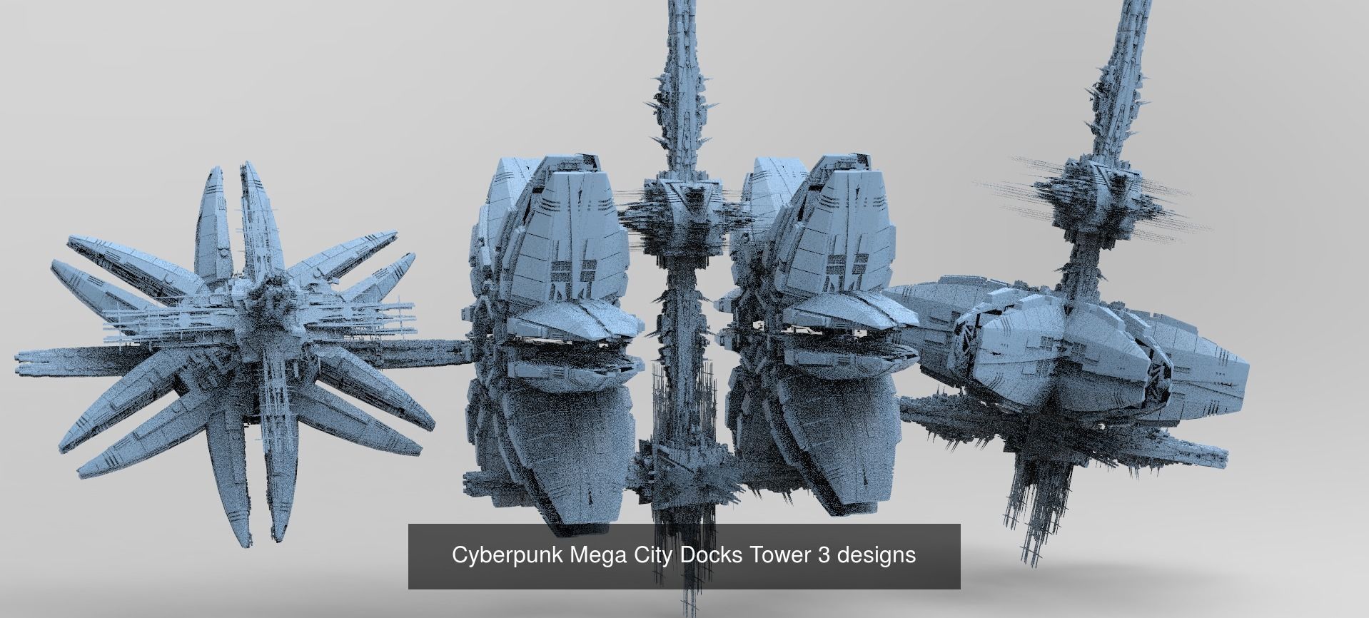 Sci fi Shipping Docks collection 1 _8