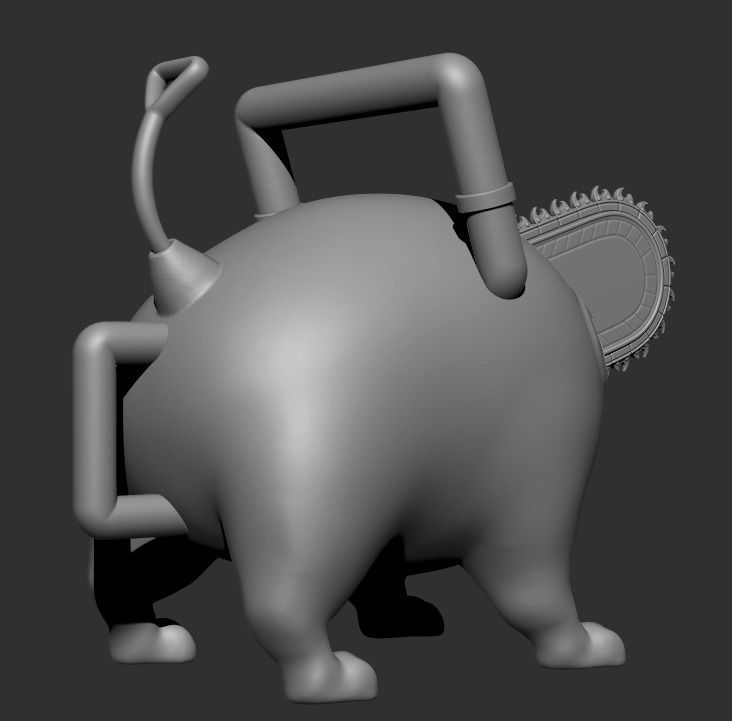 Pochita Chainsaw Man 3D print model_15