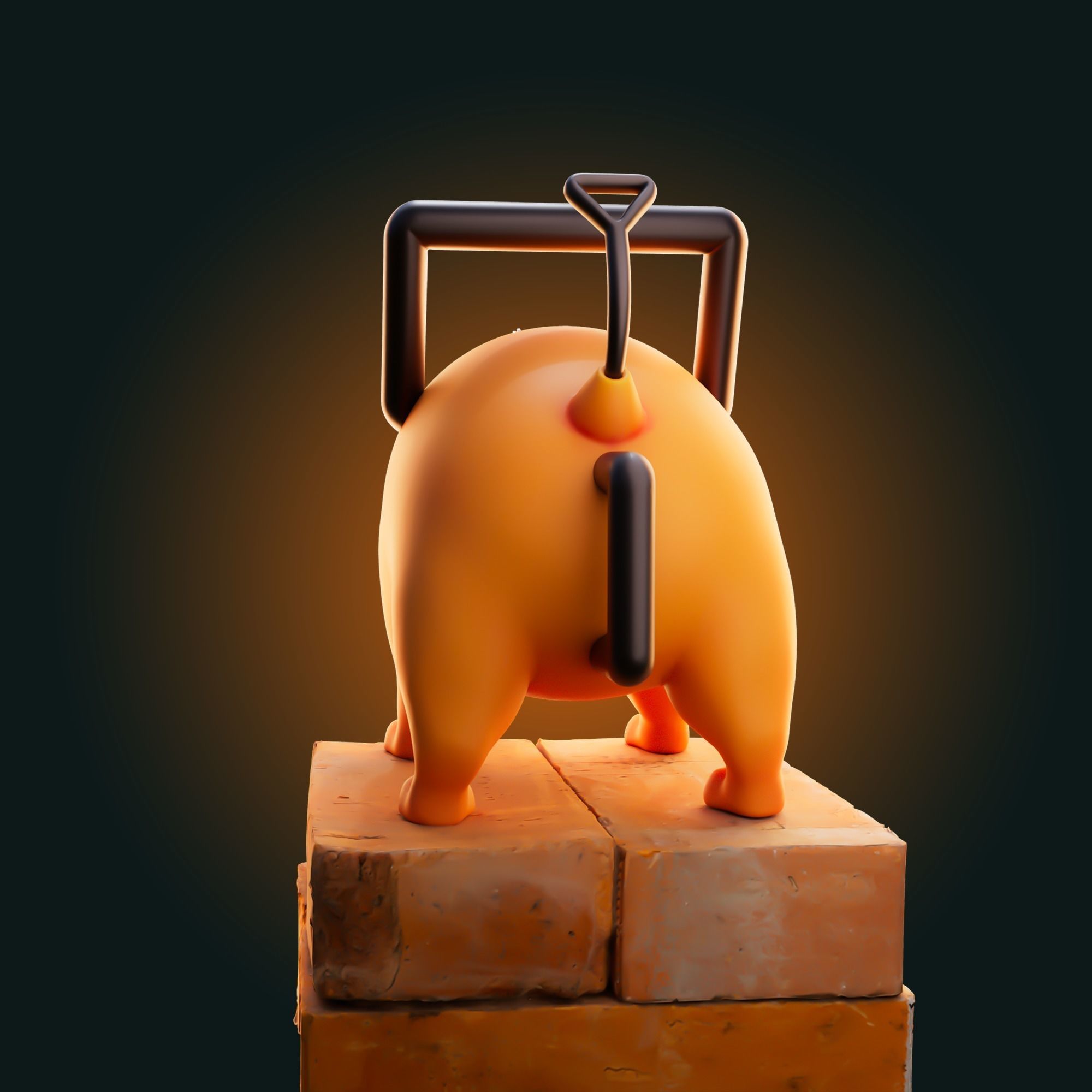 Pochita Chainsaw Man 3D print model_10