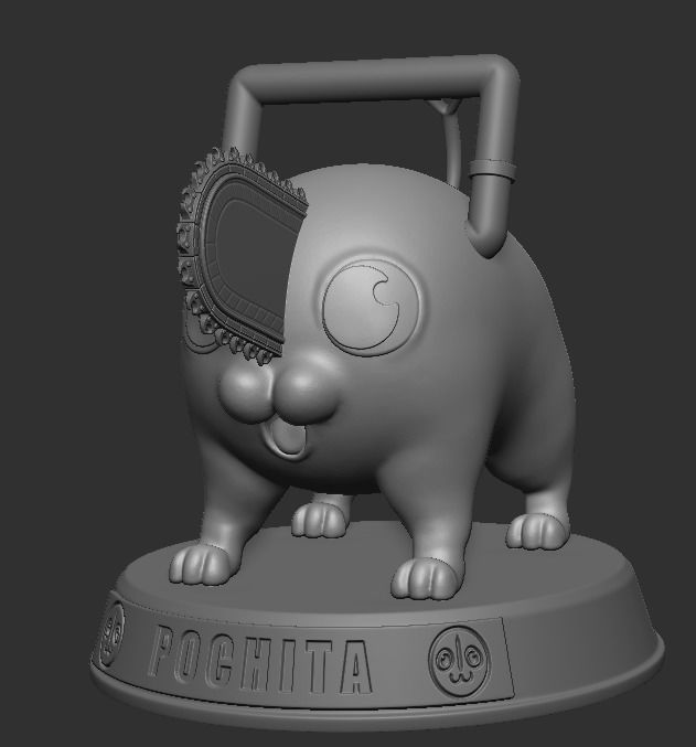 Pochita Chainsaw Man 3D print model_2