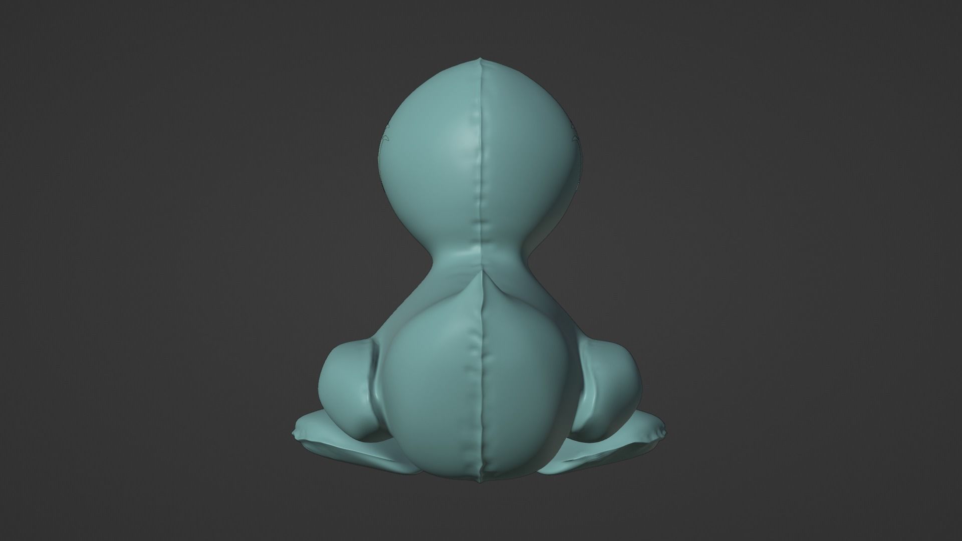 Inflatable Duck Toy 3D model_18