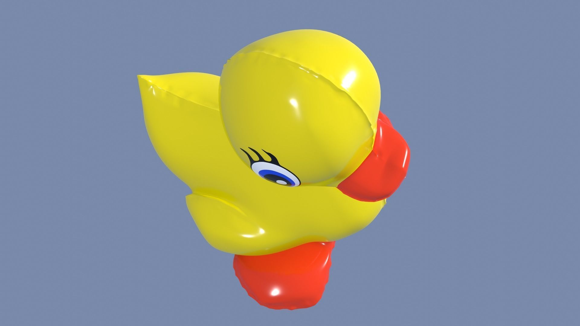 Inflatable Duck Toy 3D model_14