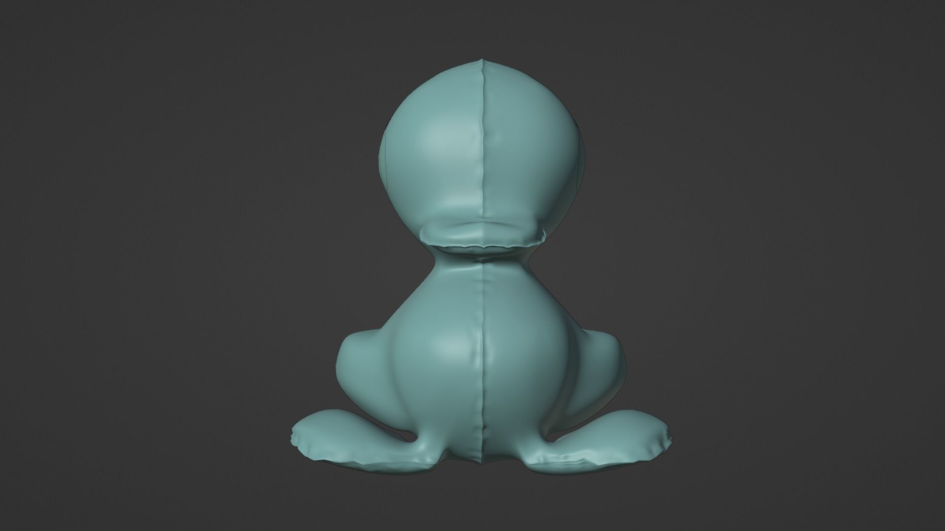 Inflatable Duck Toy 3D model_8