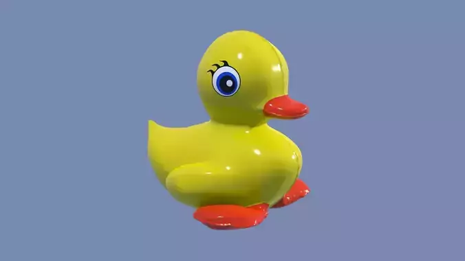 Inflatable Duck Toy 3D model