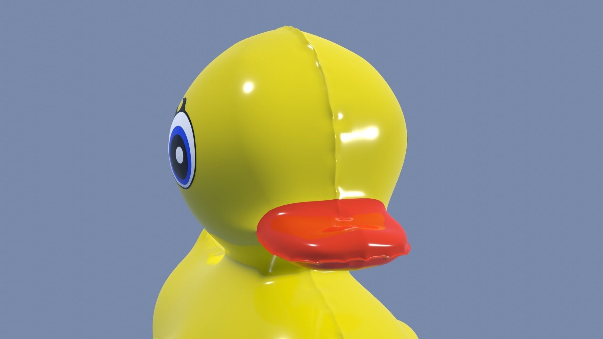 Inflatable Duck Toy 3D model_30