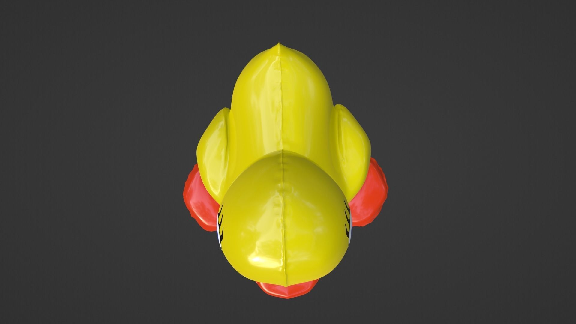 Inflatable Duck Toy 3D model_22